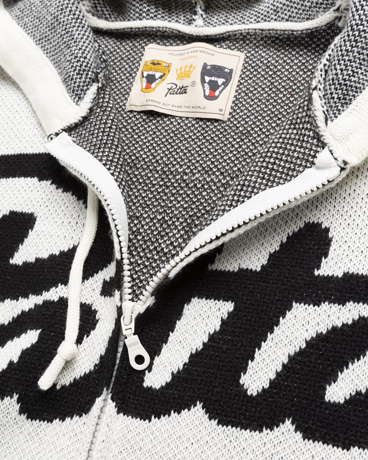 Patta – Cartoon Knitted Jacket Whitecap Gray - Outerwear - Grey - Image 3