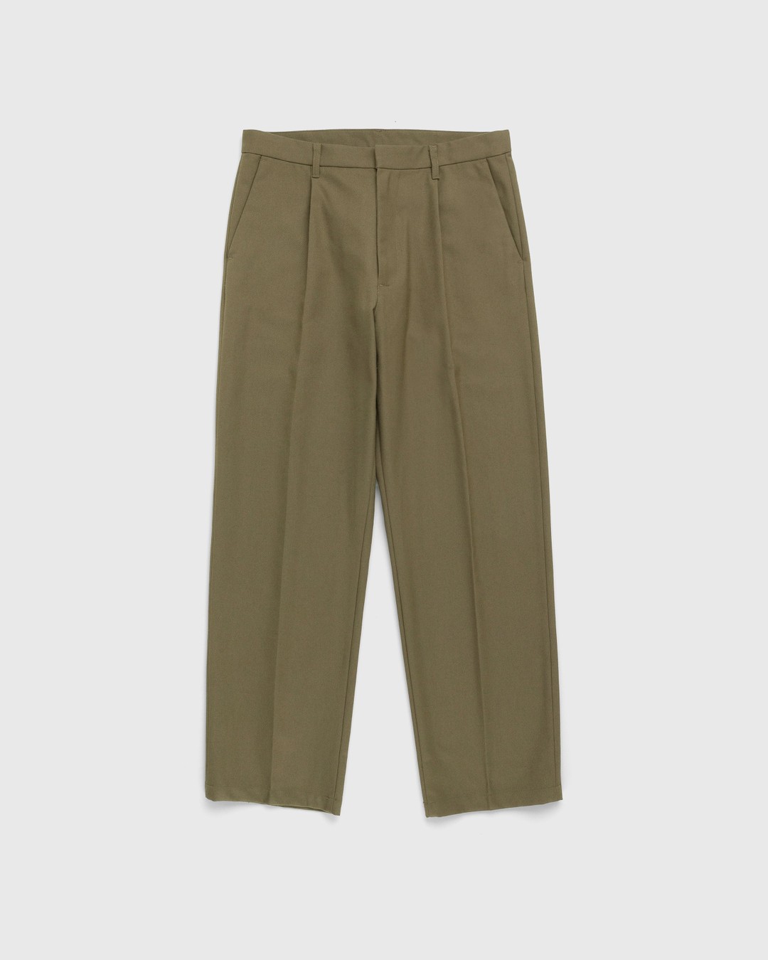 Highsnobiety – Heavy Wool Dress Pants Light Brown - Pants - Brown - Image 1
