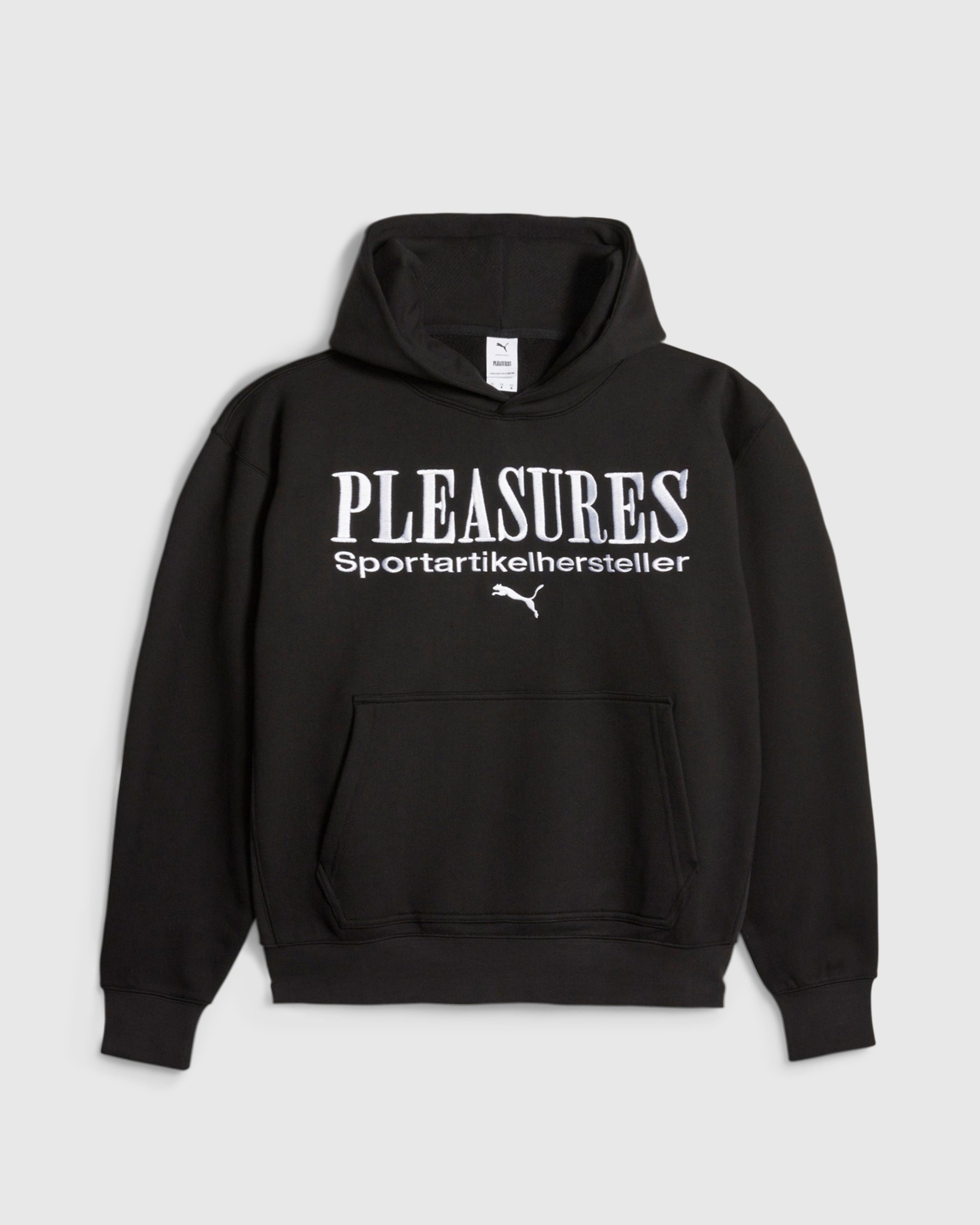 Puma x Pleasures Logo Hoodie Black Highsnobiety Shop