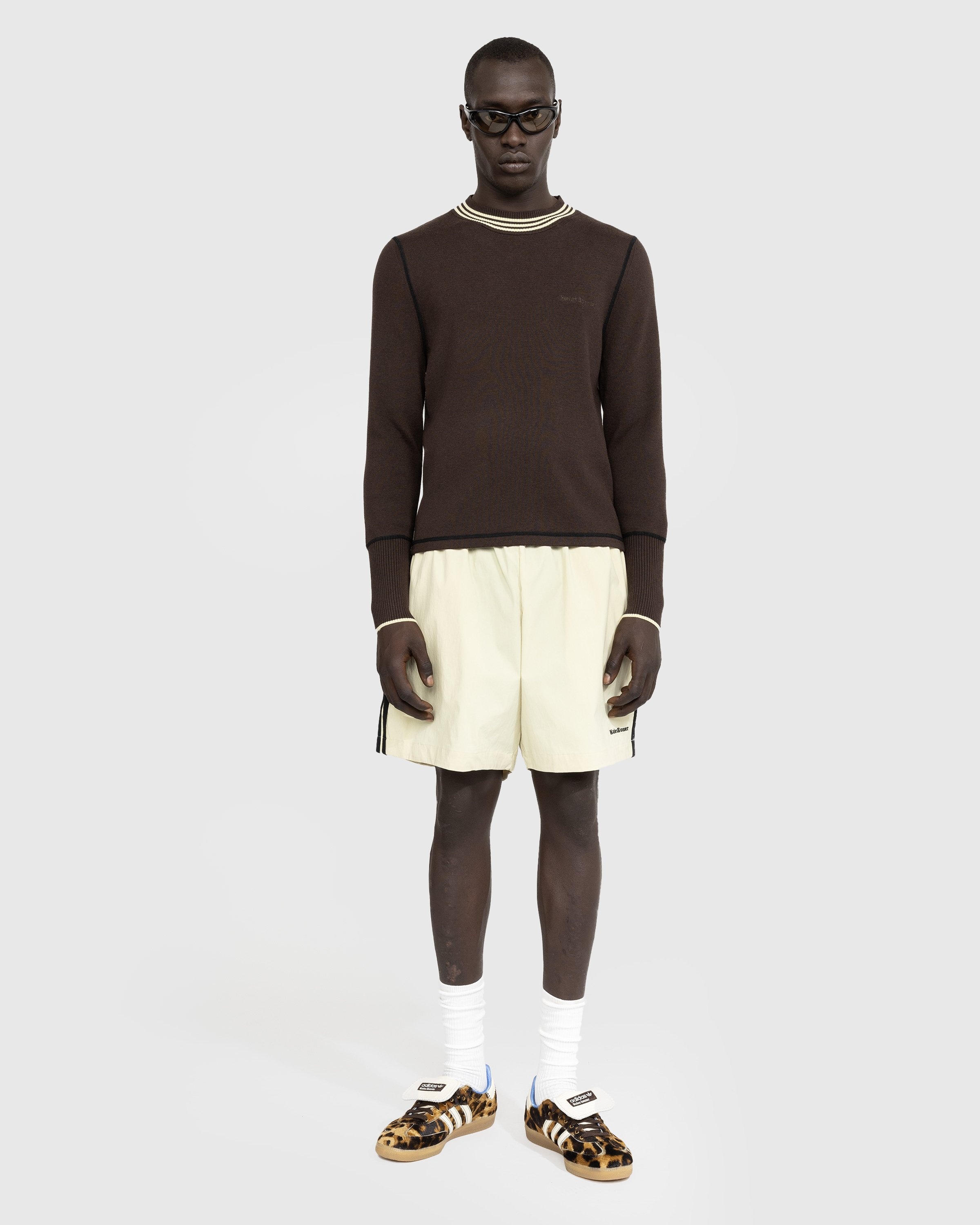 Adidas x Wales Bonner – Knit Long-Sleeve Top Dark Brown - Longsleeves - Brown - Image 3