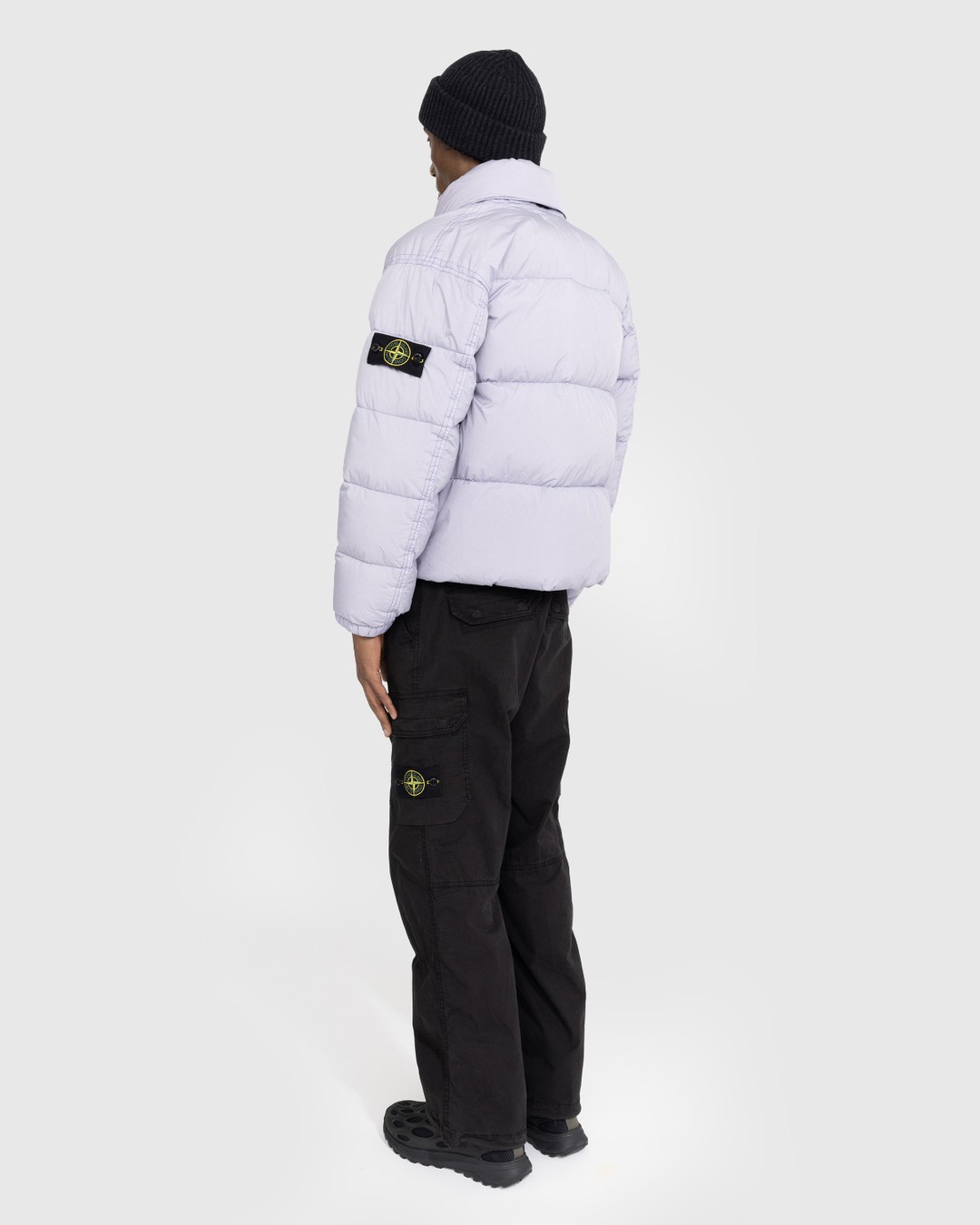 Stone Island – Real Down Jacket Lavender - Outerwear - Purple - Image 3
