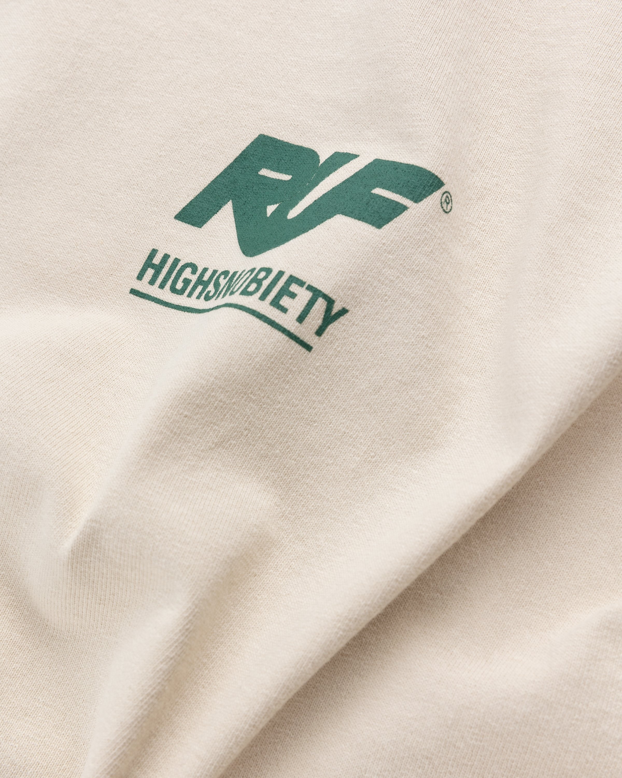 RUF x Highsnobiety – Shadow Logo T-Shirt Eggshell - Tops - Beige - Image 4
