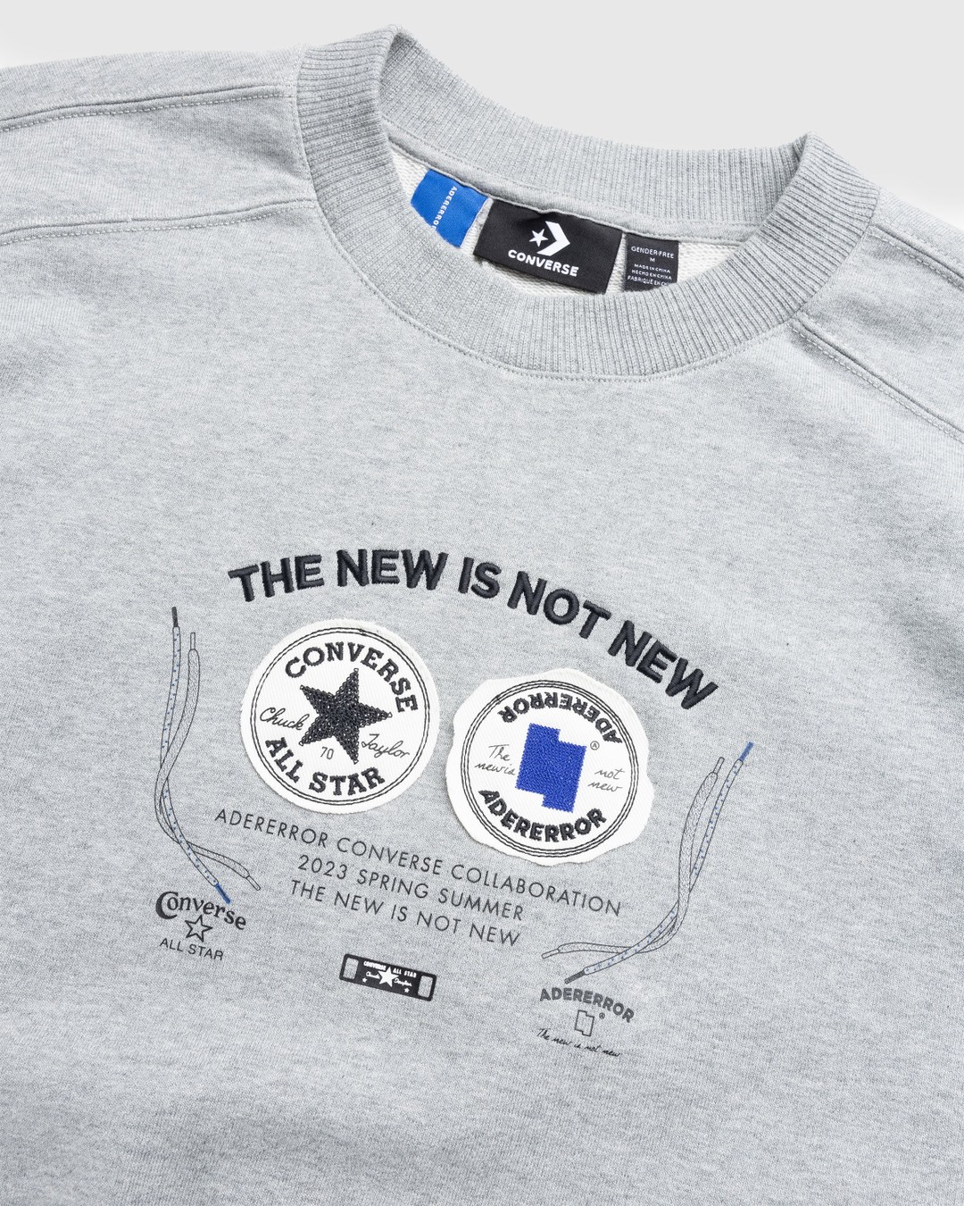 Converse x Ader Error – Shapes Crew Sweatshirt Vintage Grey Heather - Sweats - Grey - Image 5