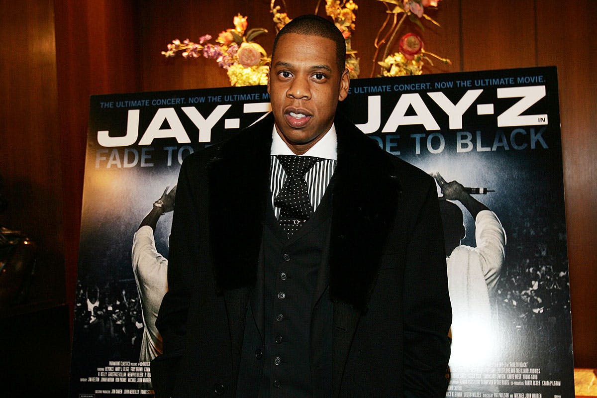 Jay-Z at 'Fade to Black' premiere