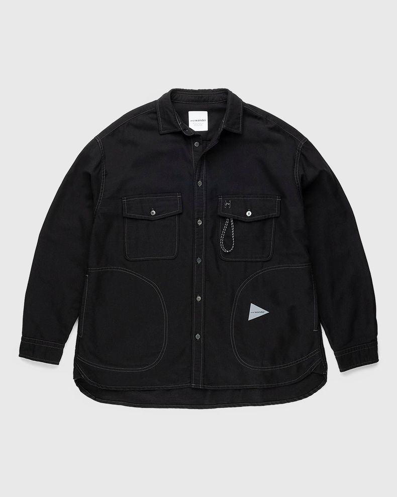and wander – Thermonel Pullover Shirt (M) Black
