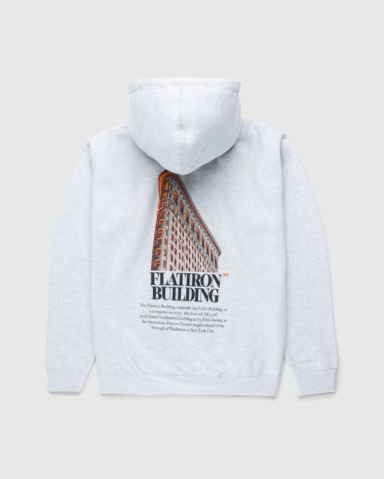 At The Moment x Highsnobiety – Flatiron Building Hoodie Gray