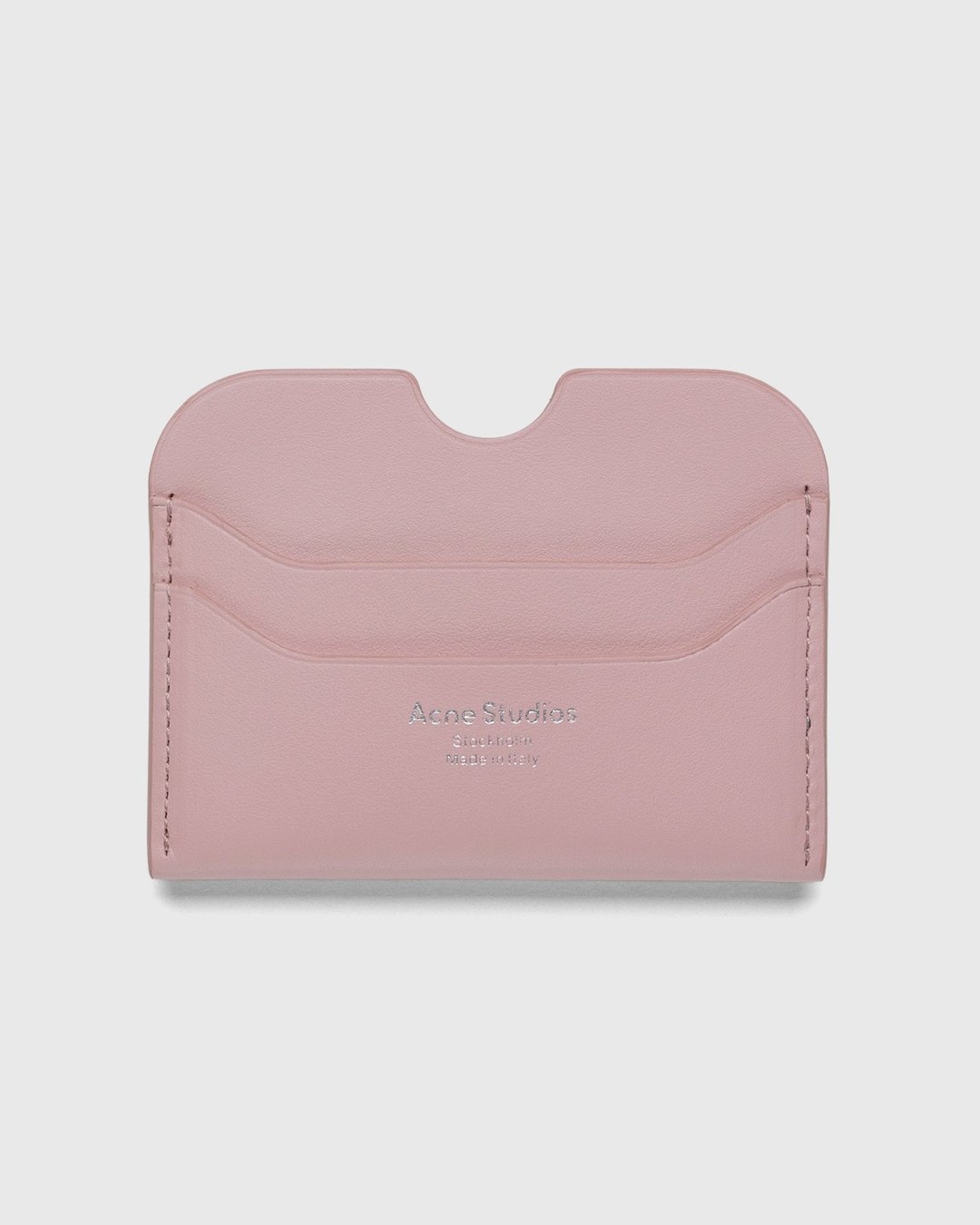 Acne Studios – Leather Card Case Powder Pink - Wallets - Pink - Image 1
