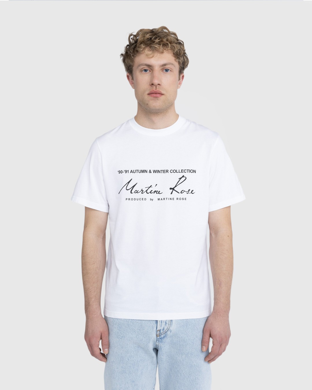 Martine Rose White Pull T-Shirt Martine Rose