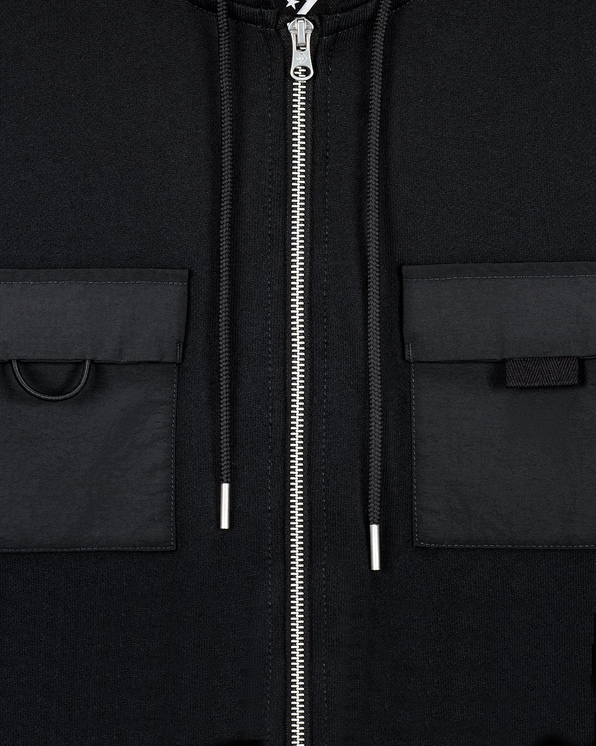 Converse x Joshua Vides – Utility Full Zip Hoodie Black - Sweats - Black - Image 3