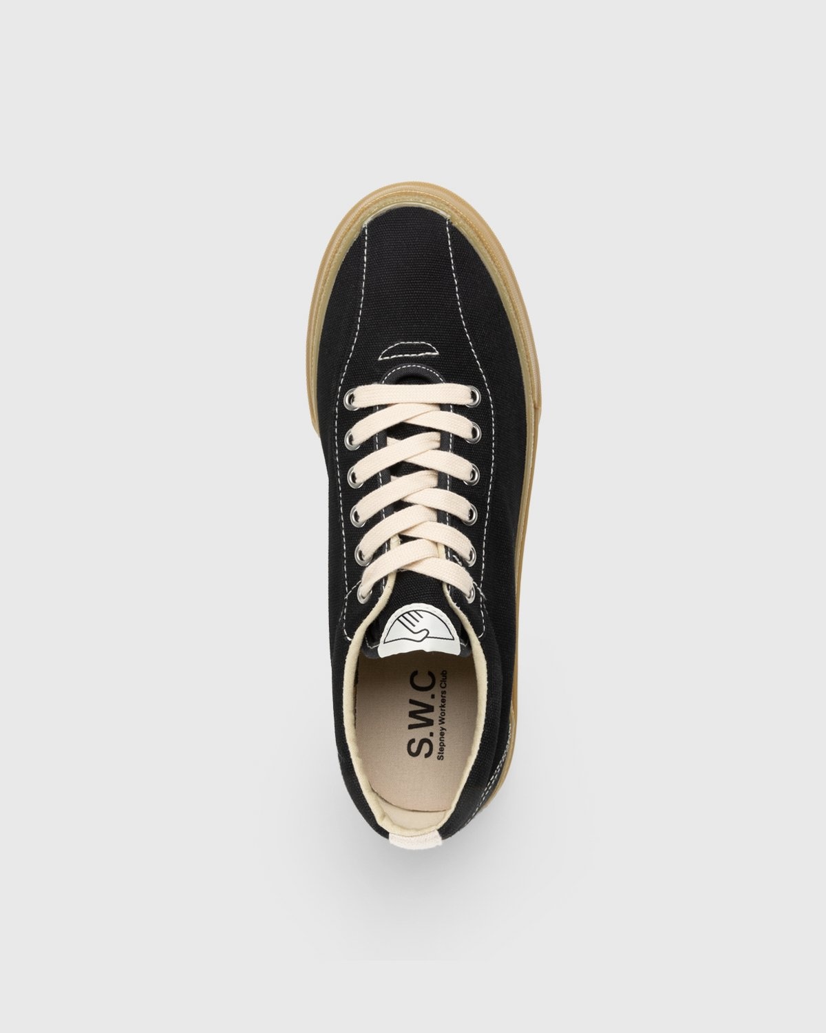 Stepney Workers Club – Dellow Canvas Black Gum - Sneakers - Black - Image 5