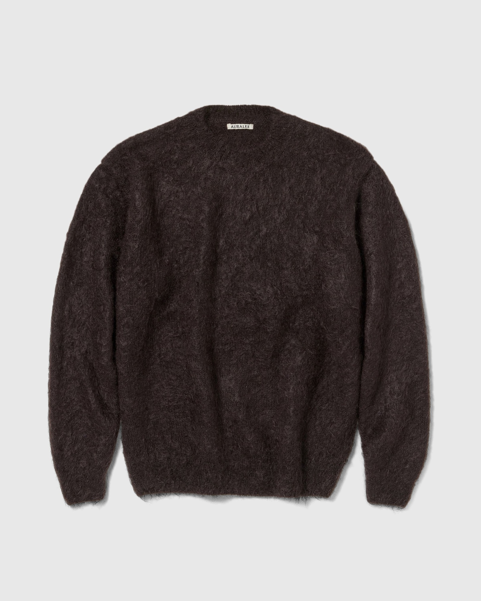Auralee Brushed Super Kid Mohair Knit Polo - Ink Black main image 0