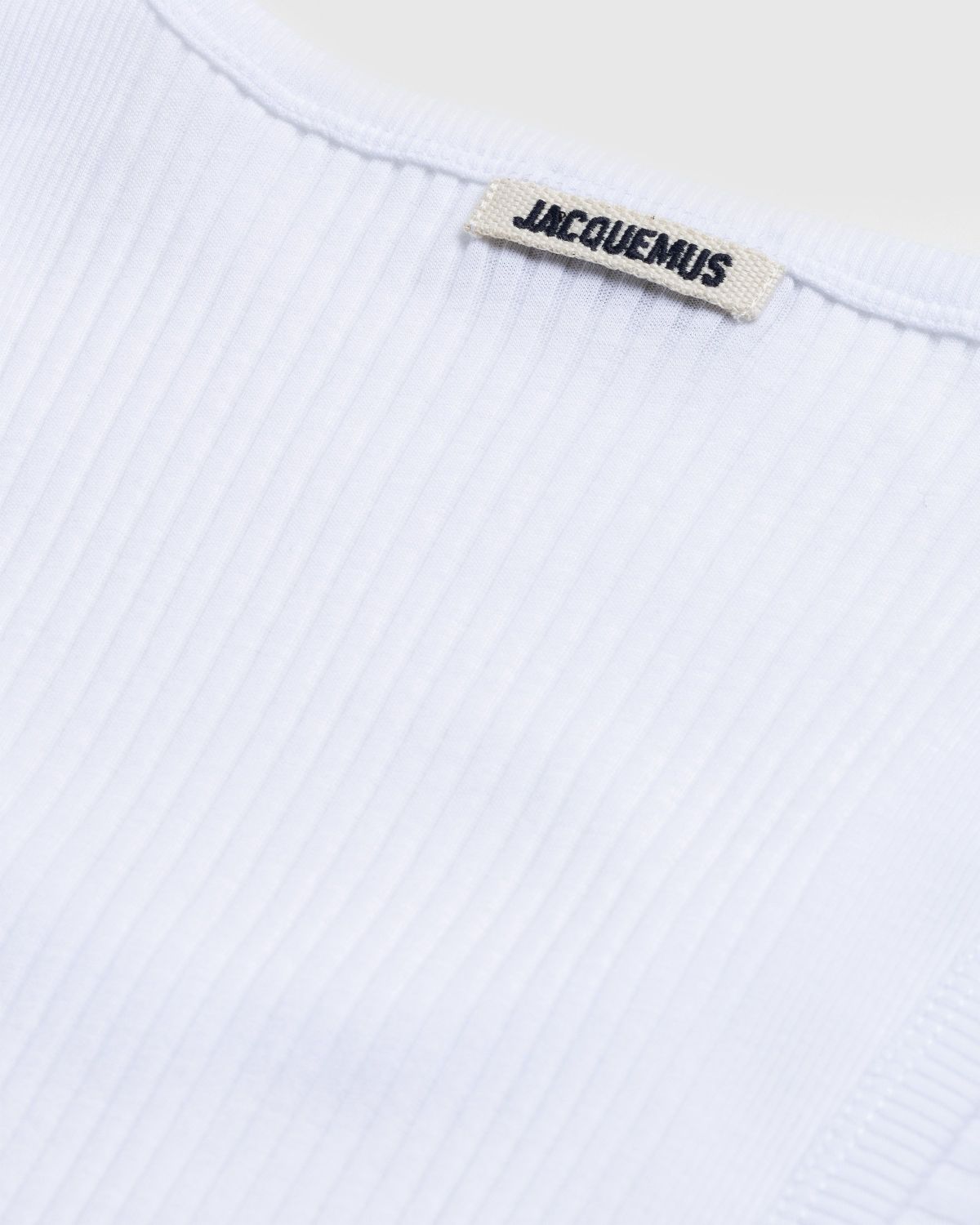 JACQUEMUS – Le Débardeur Caraco White - Men Tops - White - Image 6