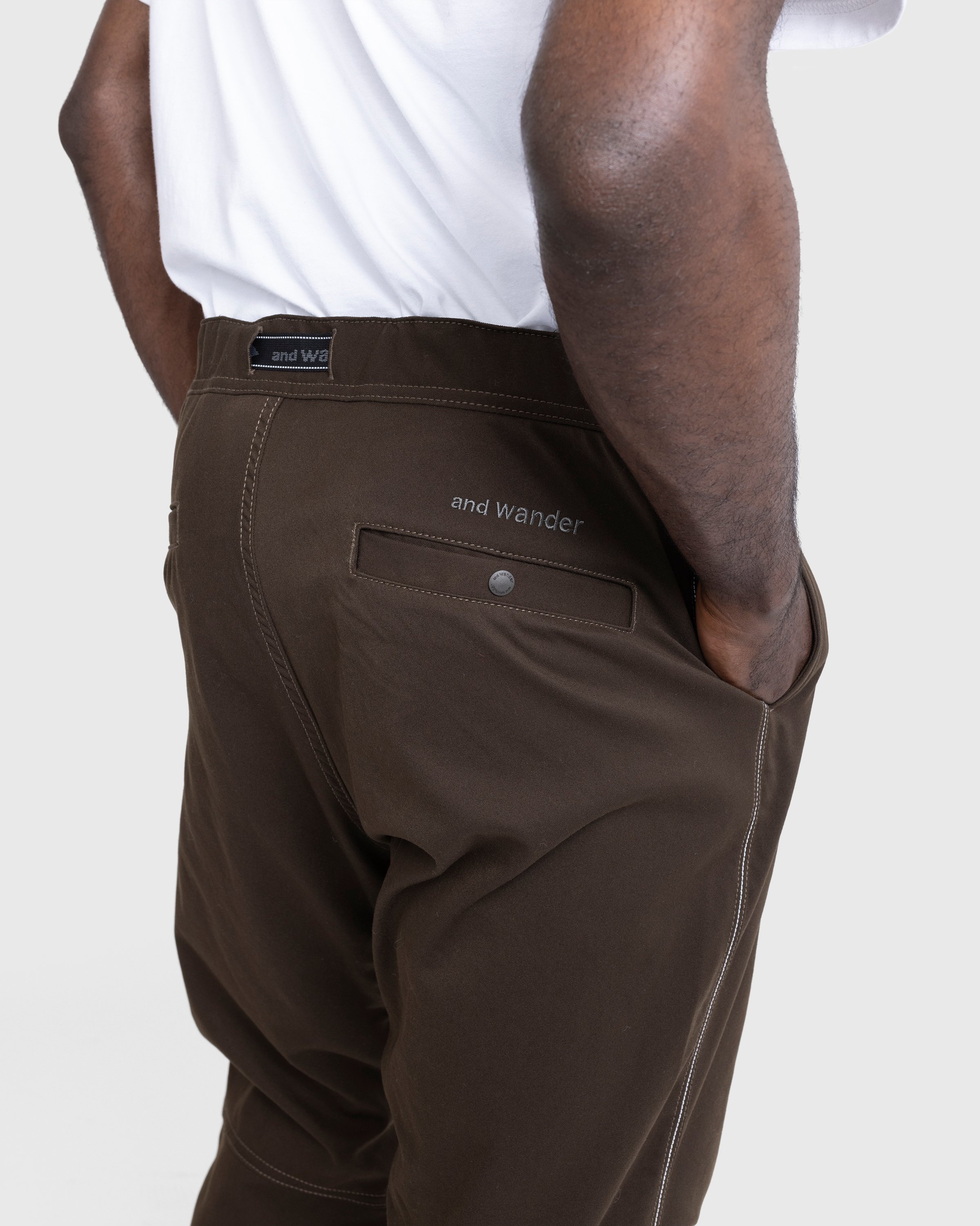 And Wander – Polyester Climbing Pants Khaki - Pants - Green - Image 5