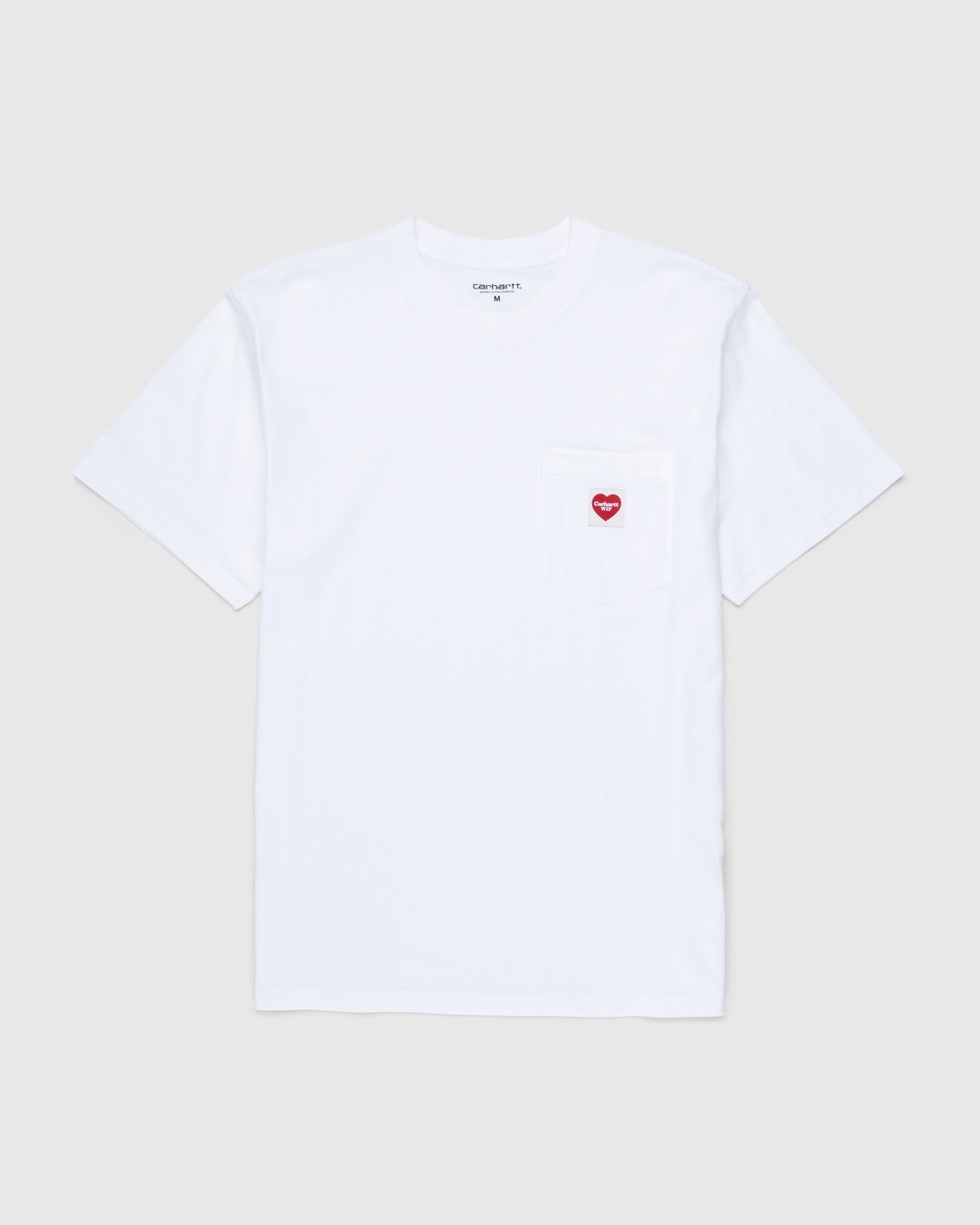 Carhartt WIP – Pocket Heart T-Shirt White - Tops - White - Image 1