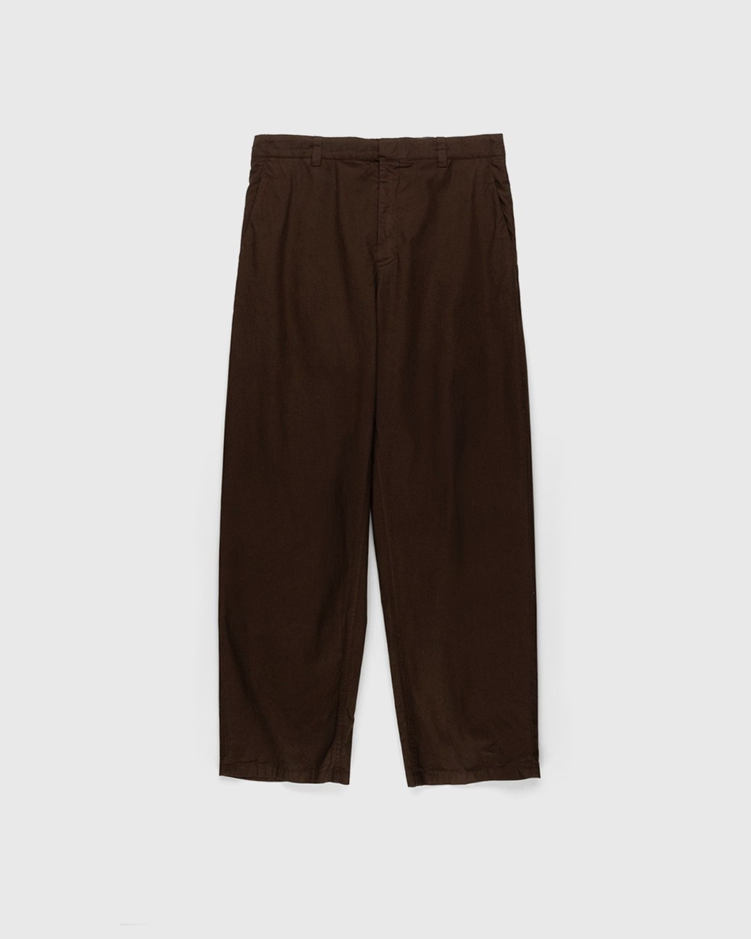 Jil Sander – Cotton Trousers Dark Brown - Pants - Brown - Image 2