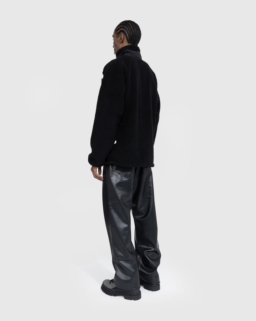 Y/Project – Y Belt Leather Pants Black - Pants - Black - Image 4