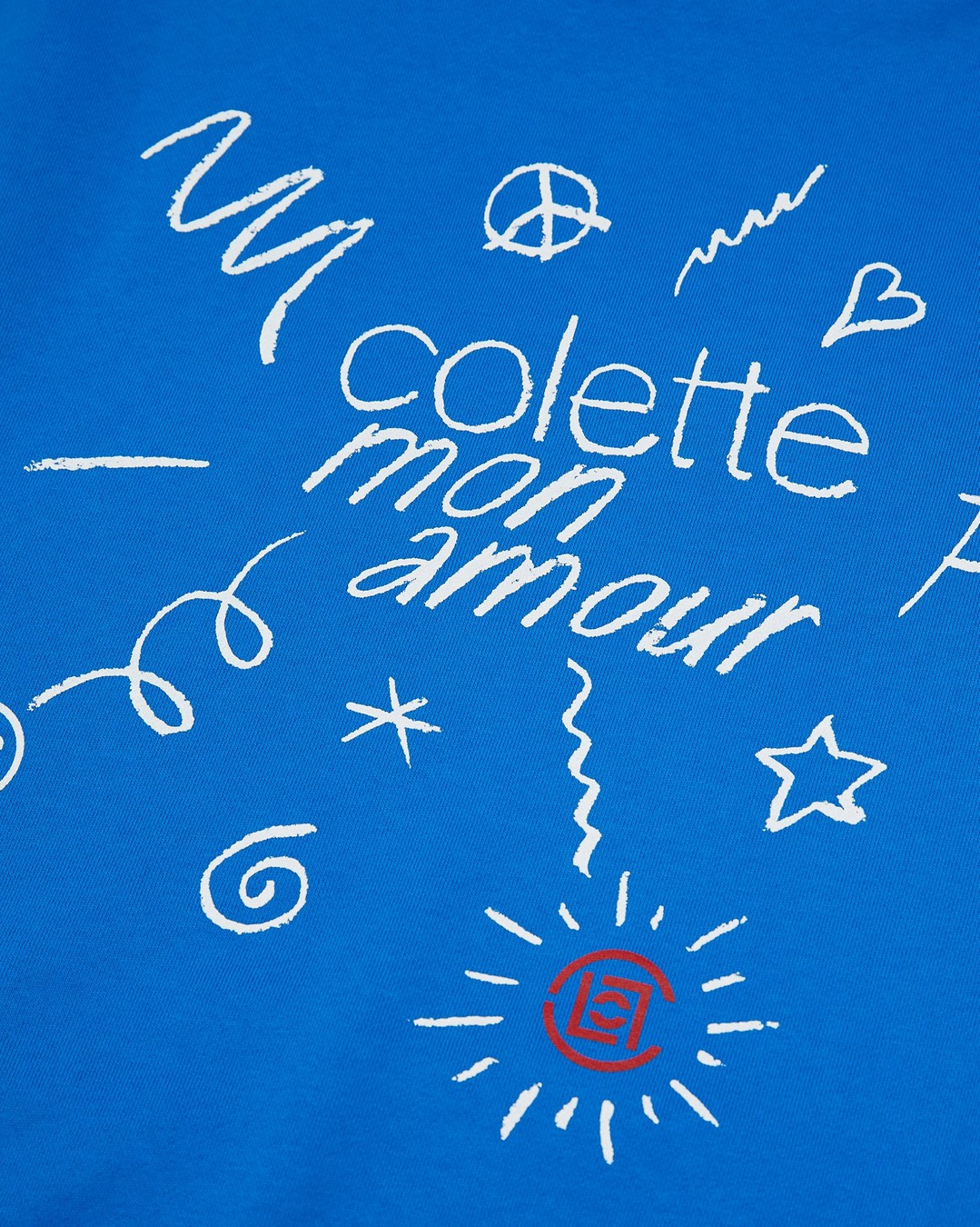 Colette Mon Amour – CLOT Blue T-Shirt - T-Shirts - Blue - Image 4
