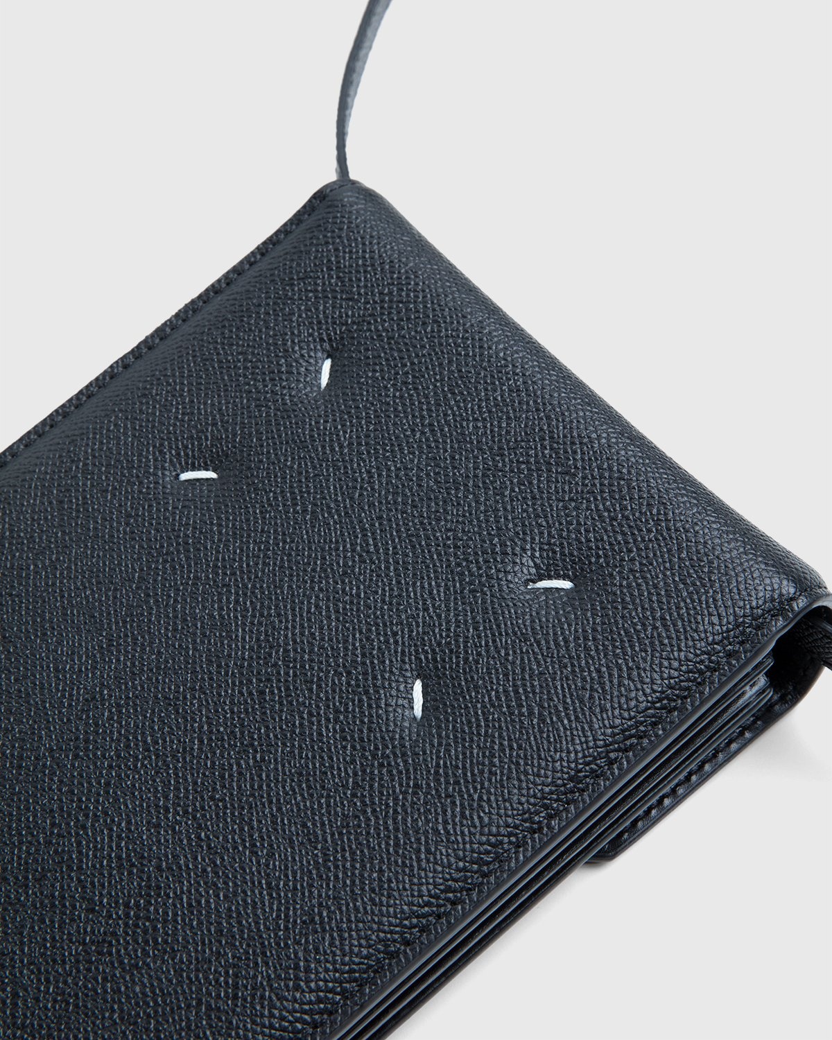 Maison Margiela – Small Leather Chest Pack Black - Shoulder Bags - Black - Image 4