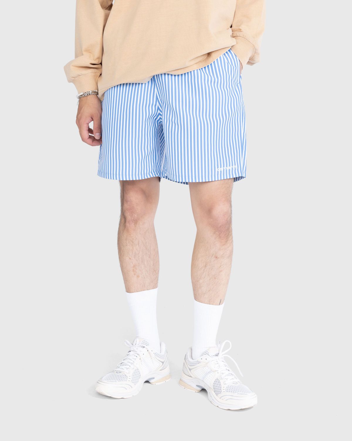 Carhartt WIP – Island Swim Trunk Piscine Matson Stripe - Swimwear - White - Image 2