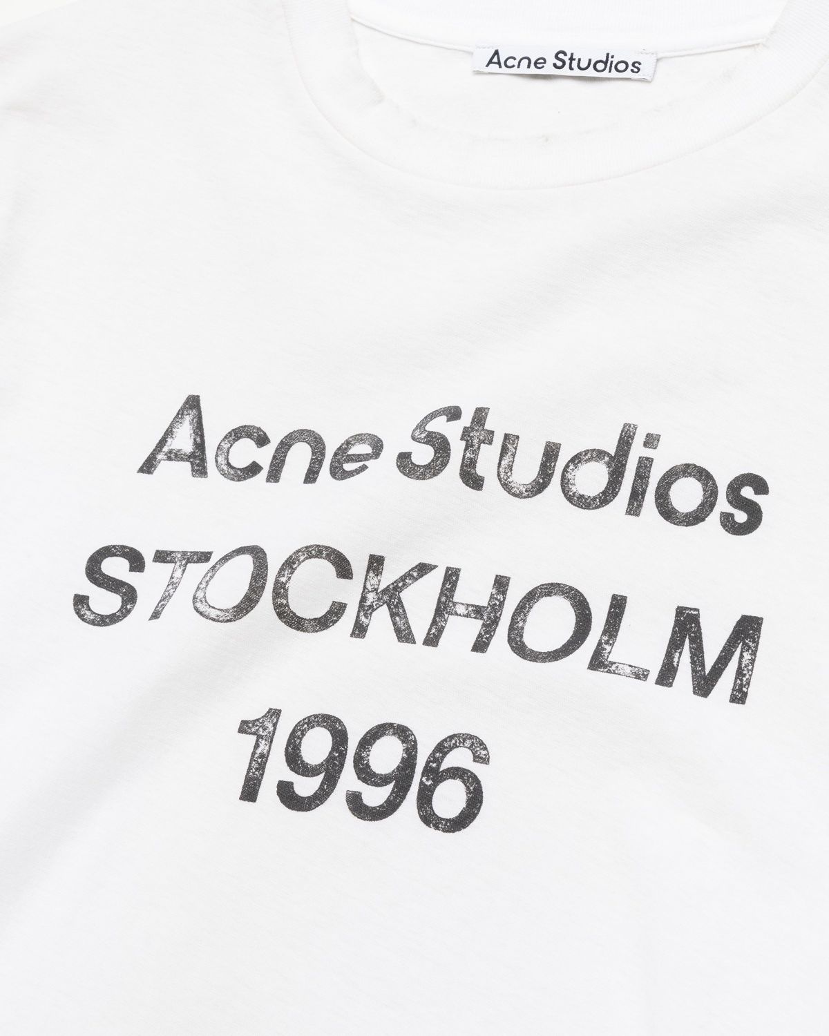 Acne Studios – Logo Long-Sleeve T-Shirt Optic White - Longsleeves - White - Image 5