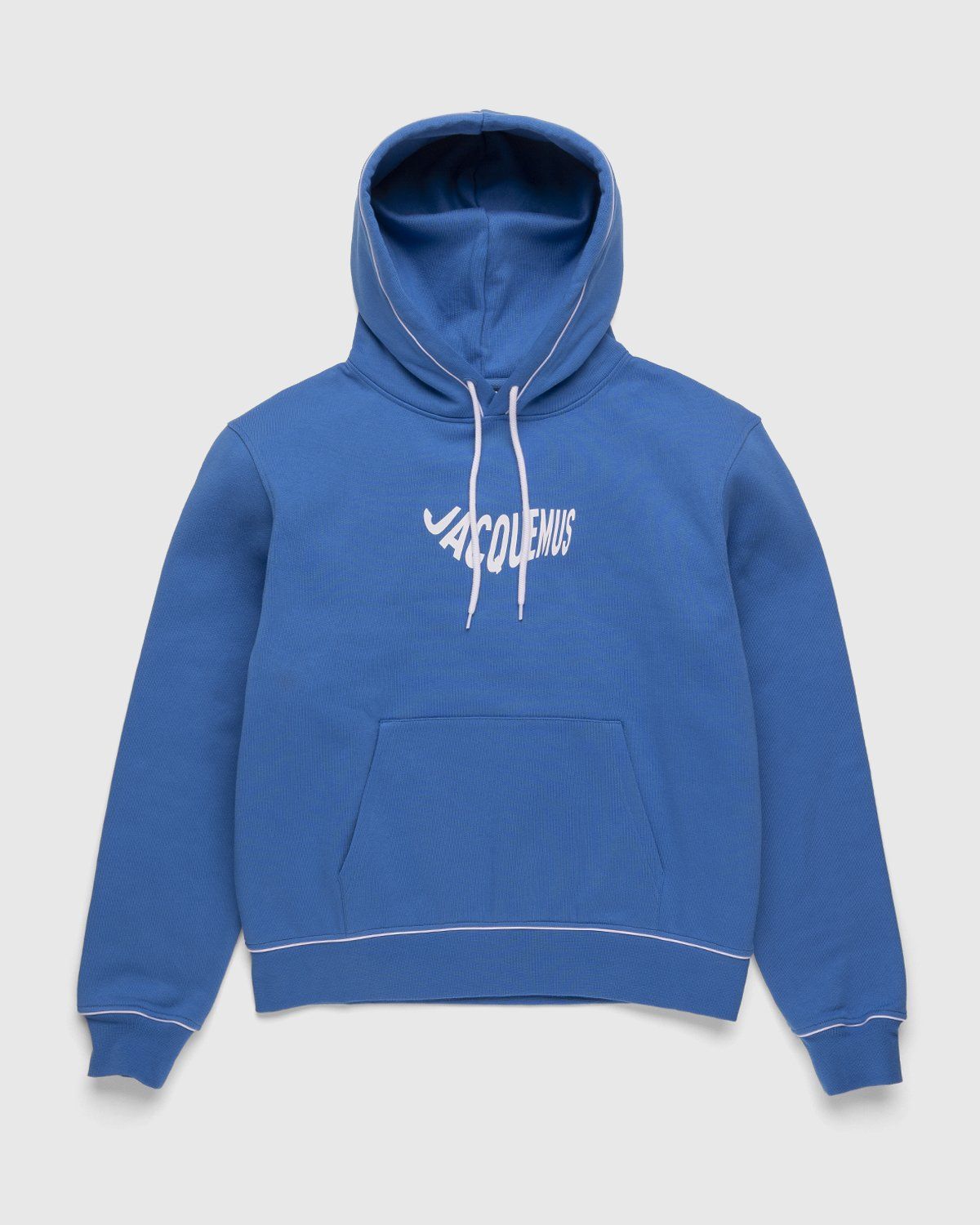 JACQUEMUS – Le Sweatshirt Vague Print Logo Wave Blue - Sweats - Blue - Image 1