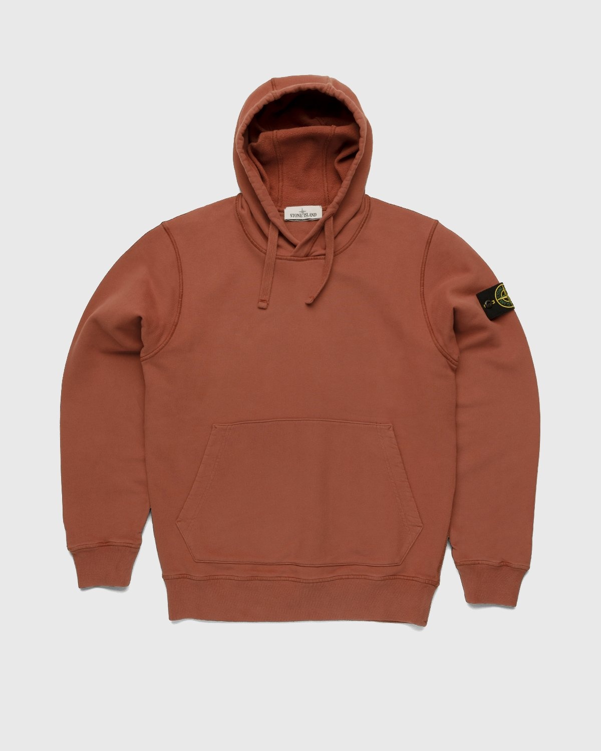 Stone Island – Dust Color Treatment Hoodie Brick Red - Sweats - Red - Image 1