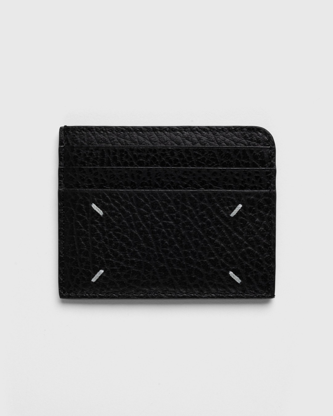 Maison Margiela – Leather Card Holder Black - Wallets - Black - Image 1