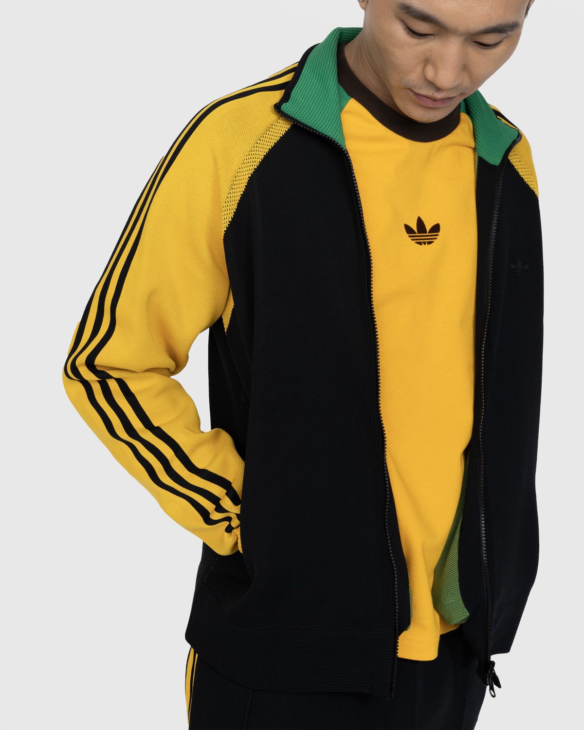 adidas Consortium - Wales Bonner Striped Tech-Jersey Track Jacket - Yellow  adidas Consortium