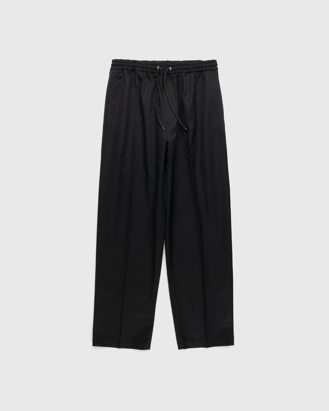 Highsnobiety – Cotton Nylon Elastic Pants Black - Pants - Black - Image 1