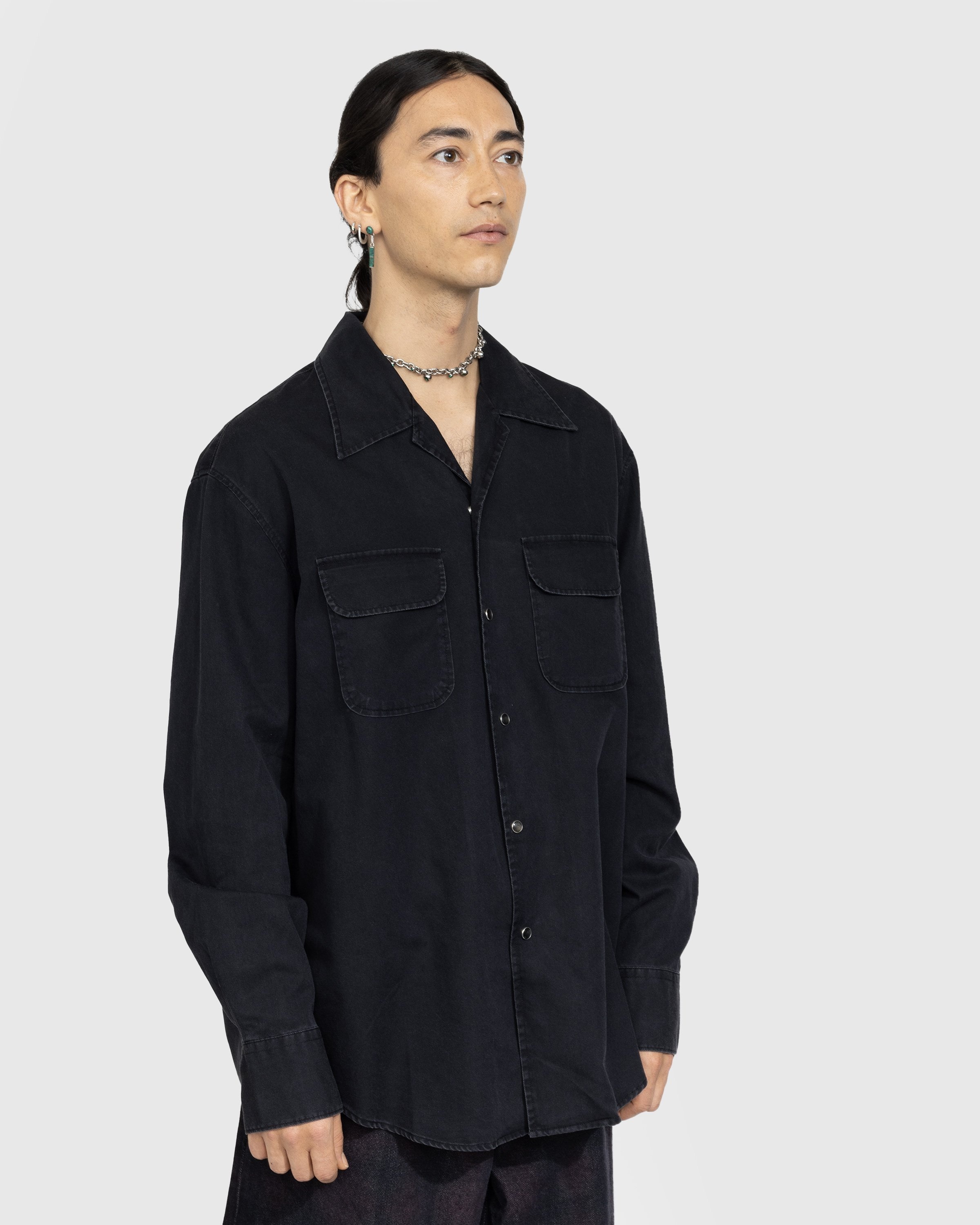 Our Legacy – Poco Shirt Black Cosmic Twill - Shirts - Black - Image 2