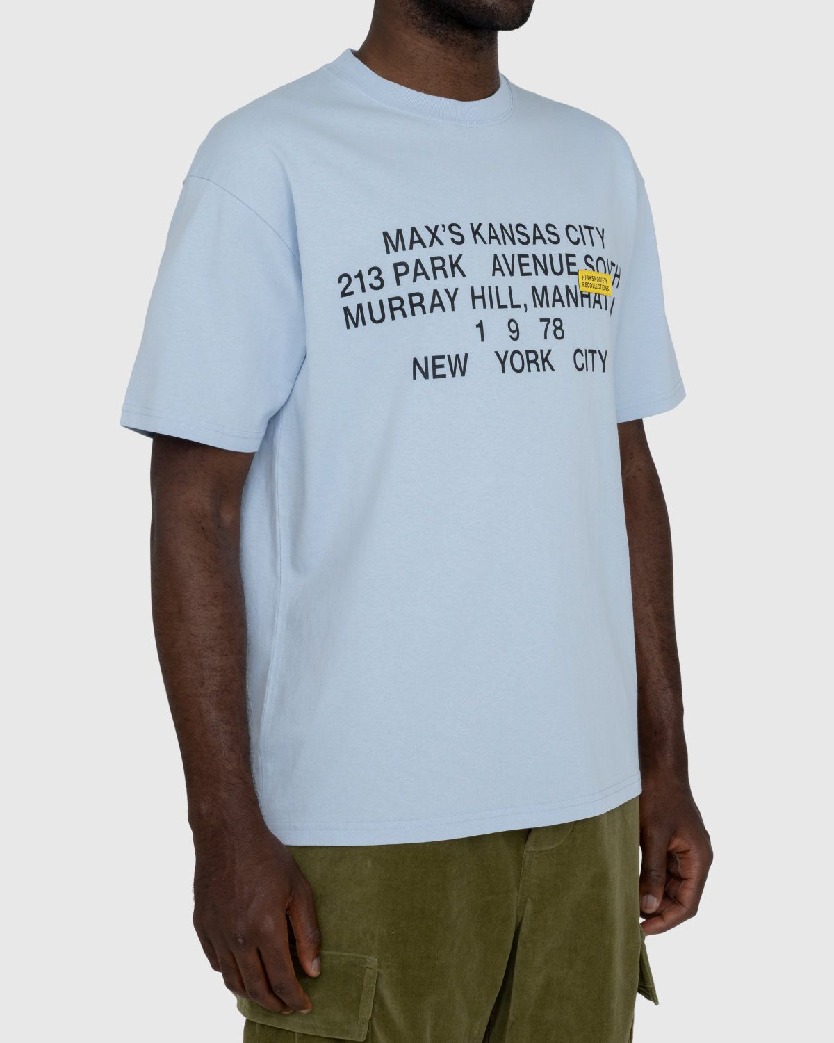 Highsnobiety – New York Line Short Sleeve Jersey Light Blue - Tops - Blue - Image 2