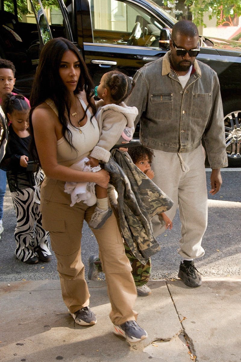 Kanye West & Kim Kardashian.