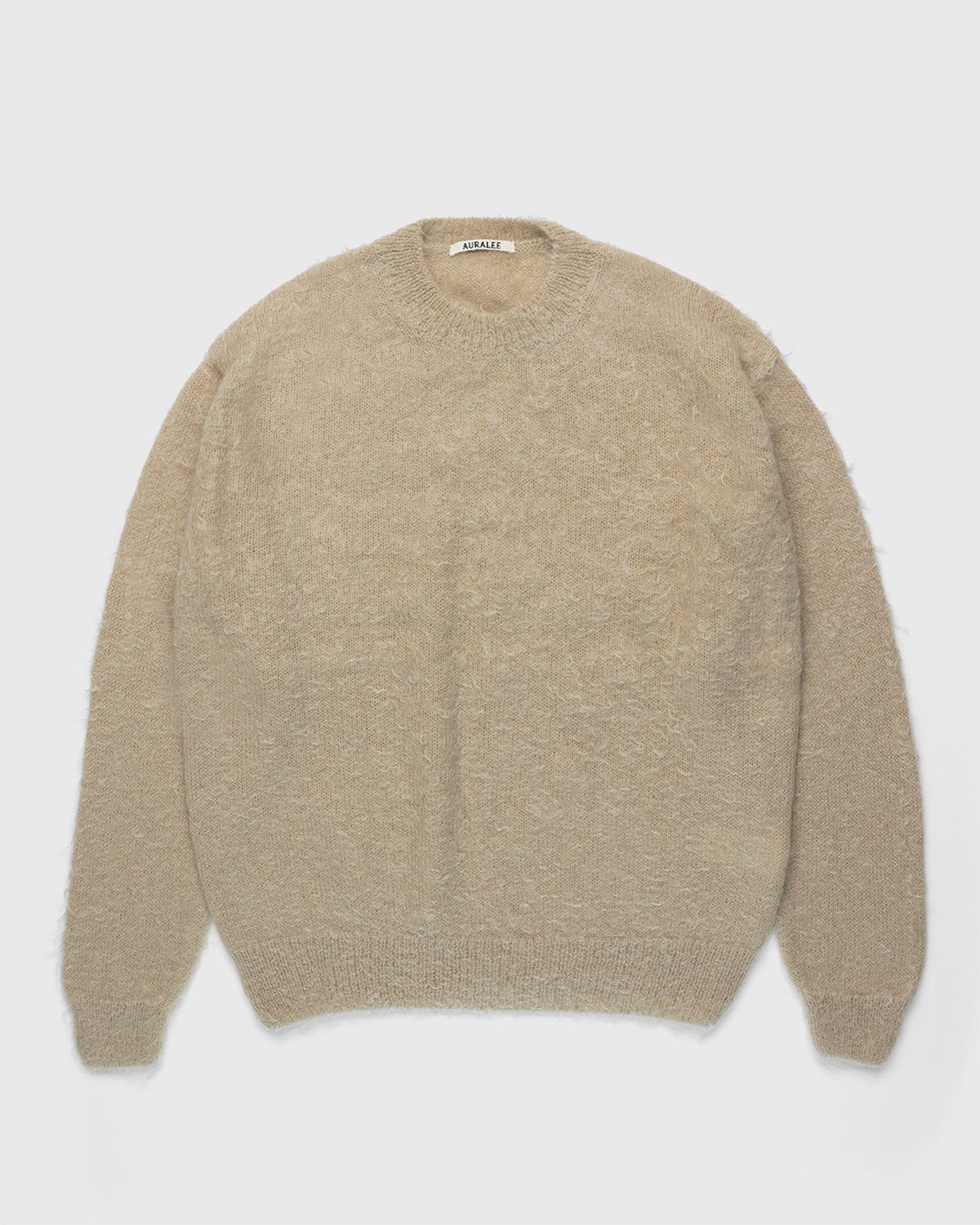 Auralee – Ultra-Soft Mohair Knit Light Beige - Knitwear - Beige - Image 1