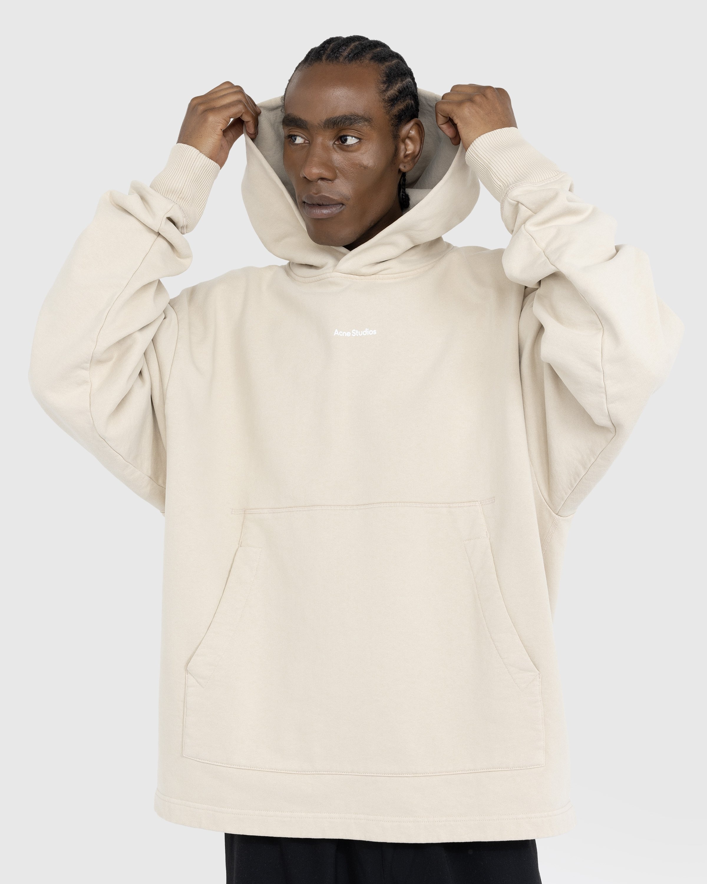 Beige pullover discount hoodie