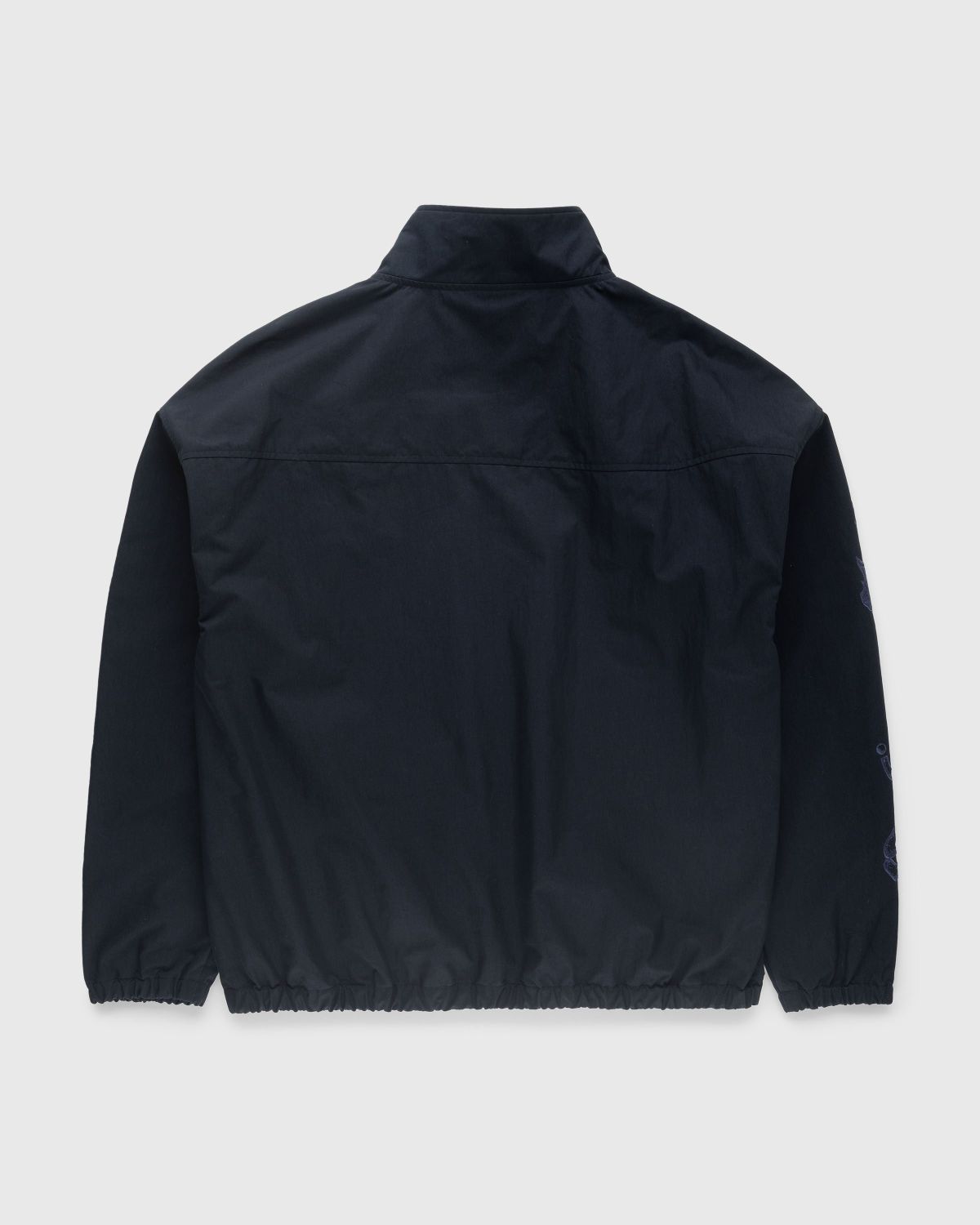 NTS x Highsnobiety – Brushed Nylon Track Jacket Navy - Outerwear - Black - Image 2