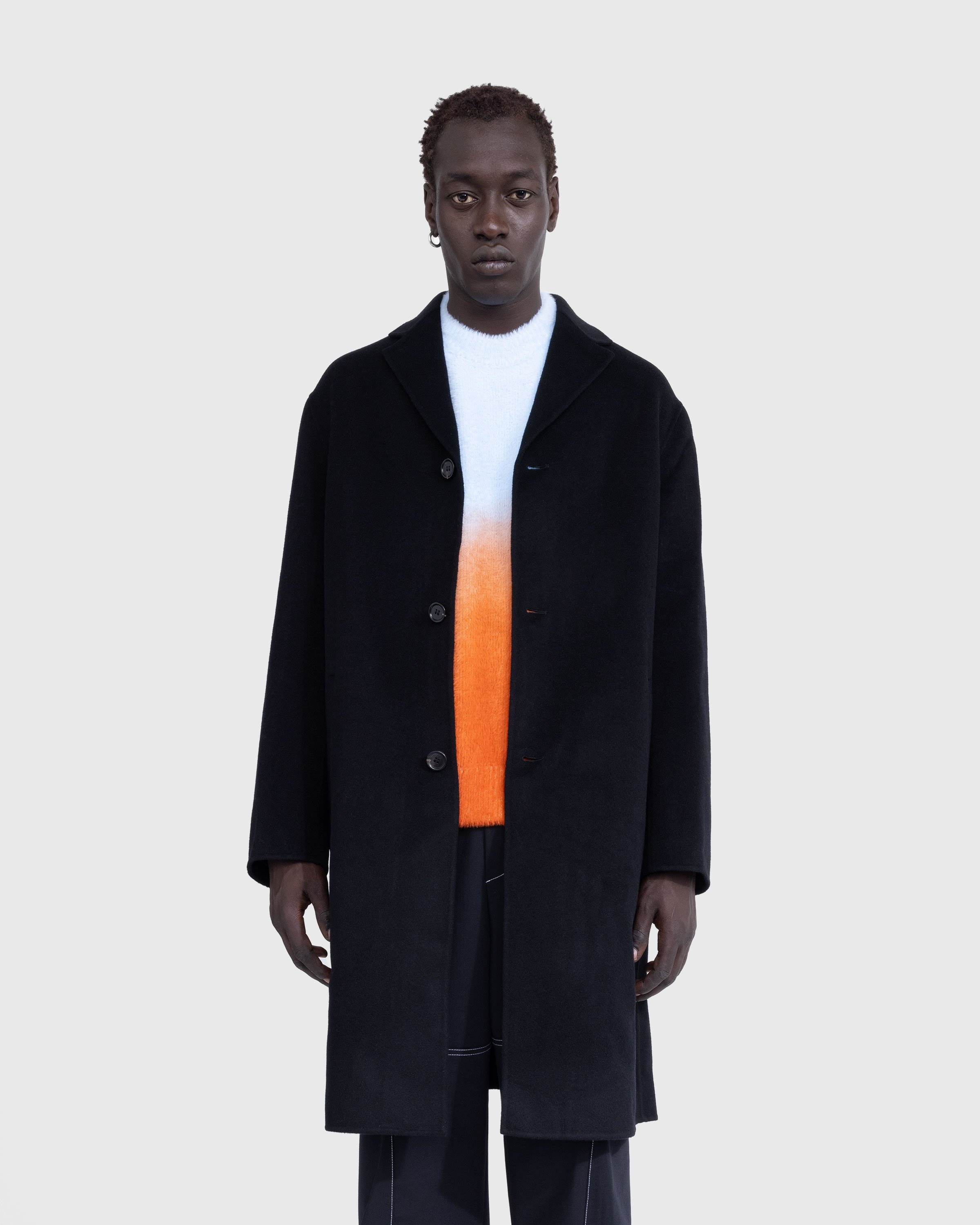 Acne Studios – Single-Breasted Coat Black - Trench Coats - Black - Image 2