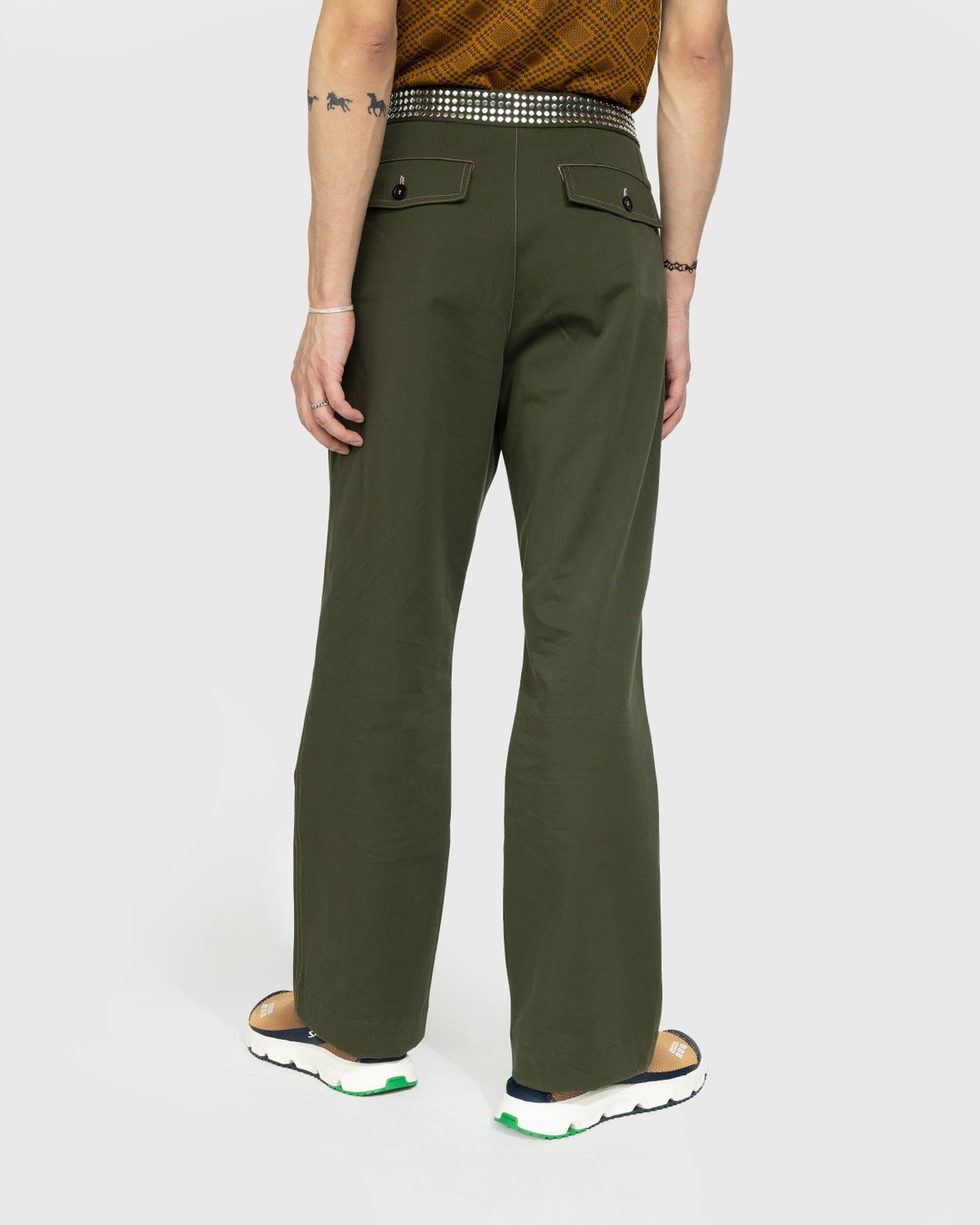 Wales Bonner – Tomorrow Trousers - Pants - Green - Image 5