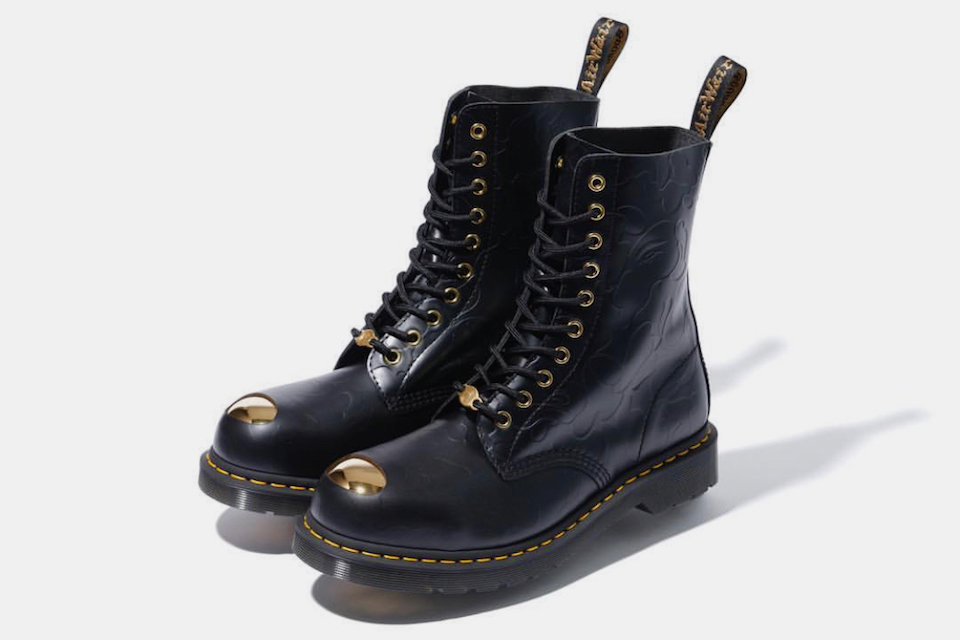 BAPE x Dr. Martens "Gold Steel Toe" Boots: Release Date, Pricing More