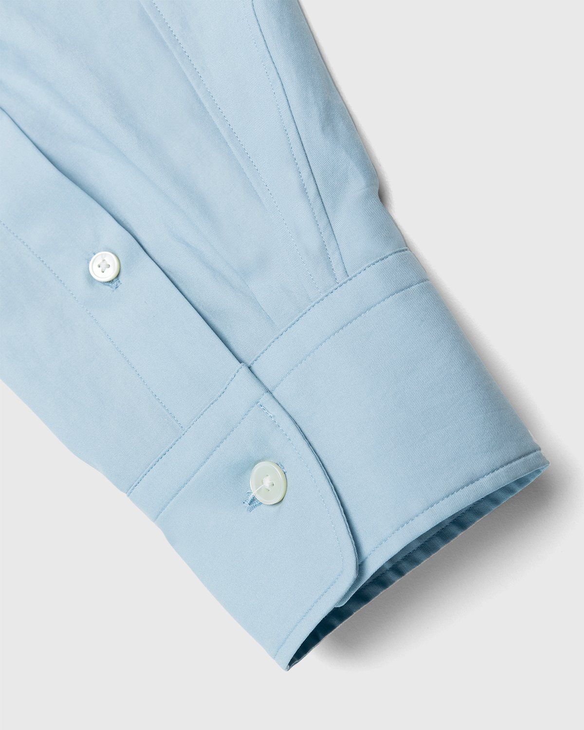 Auralee – Twill Shirt Blue - Longsleeve Shirts - Blue - Image 6