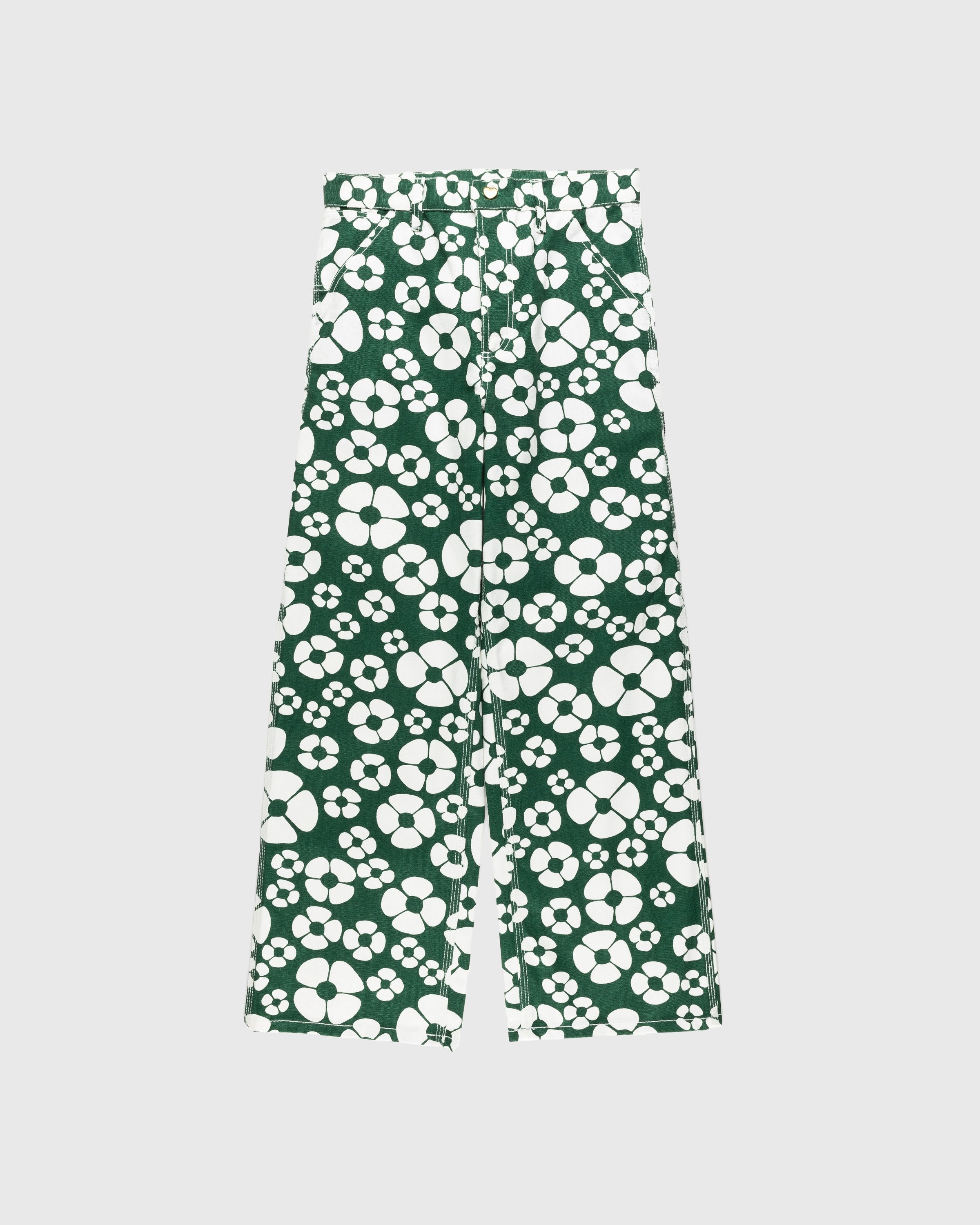 Marni x Carhartt WIP – Floral Trousers Green - Pants - Green - Image 1