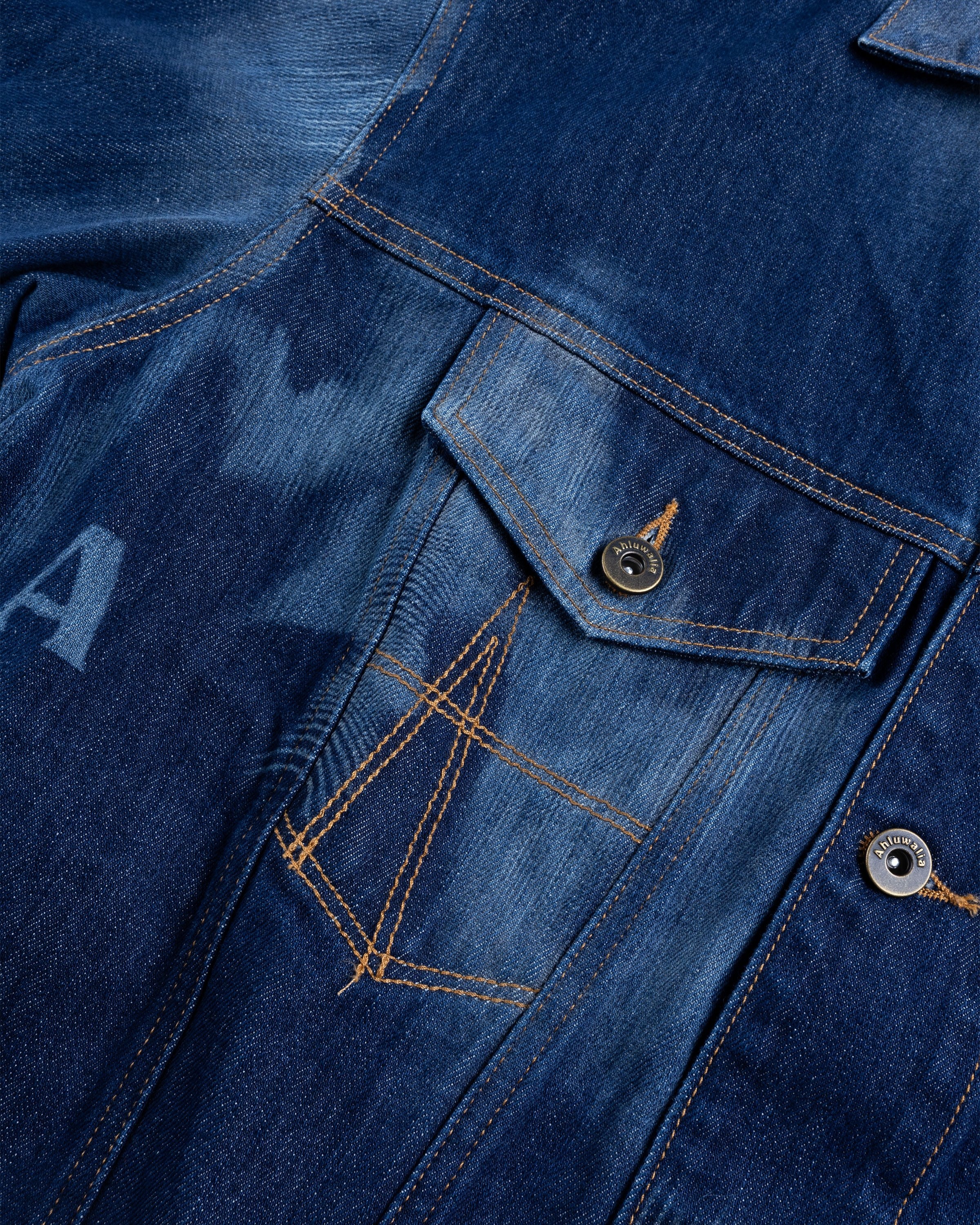 Ahluwalia – Signature Denim Jacket Indigo - Outerwear - Blue - Image 8