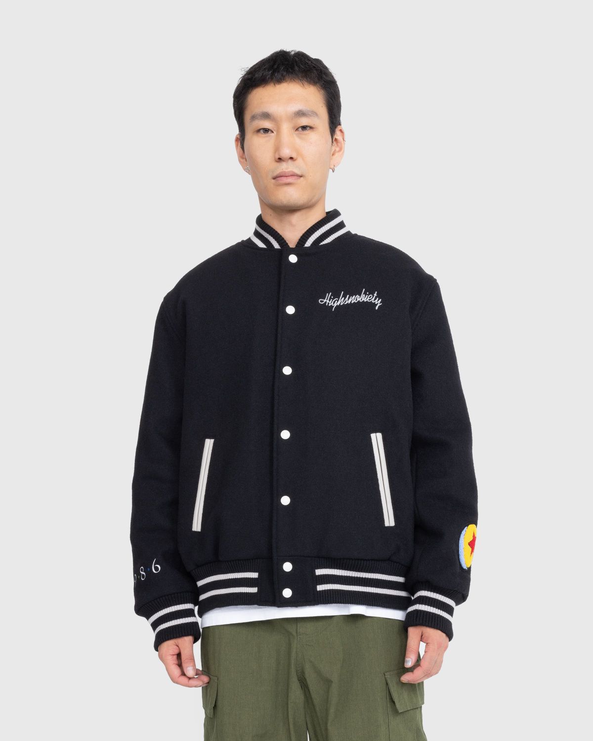 Highsnobiety x Pixar – Varsity Jacket Black  - Outerwear - Black - Image 3