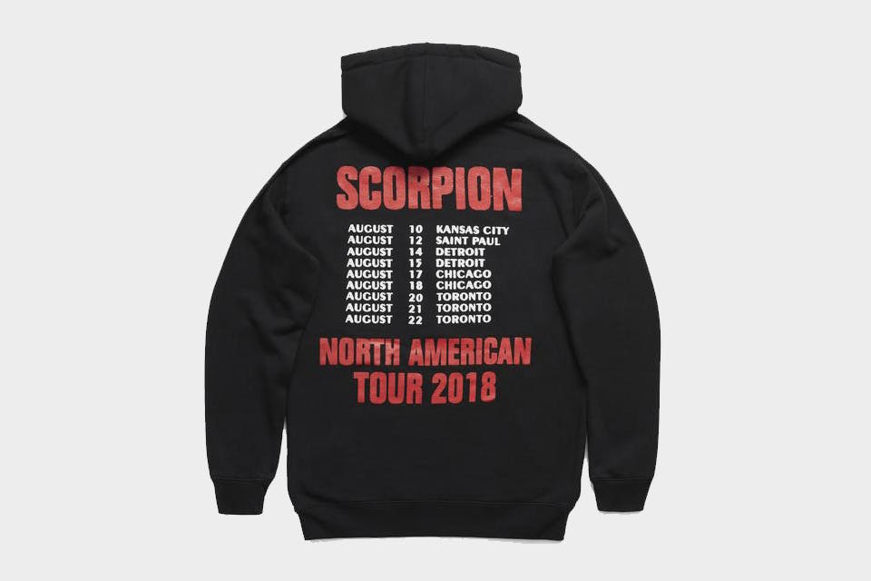 drake tour merch scorpion ASAP Ferg Aubrey and the three migos Merchandise