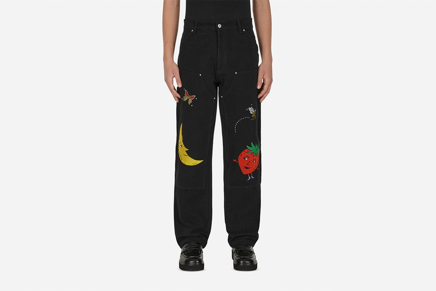 Embroidered Workwear Pants