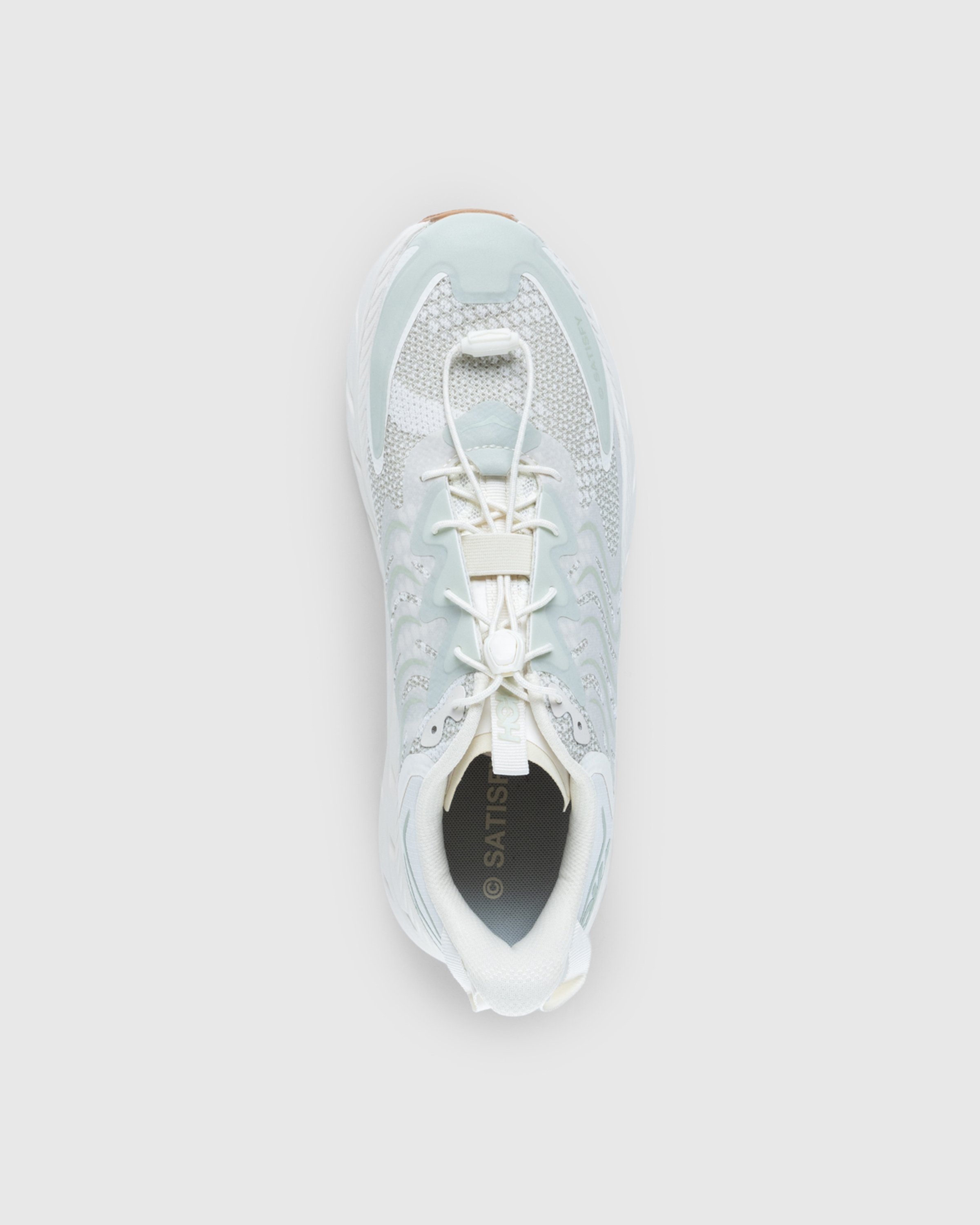 Satisfy x HOKA – U Clifton LS Celadon Tint - Sneakers - White - Image 5
