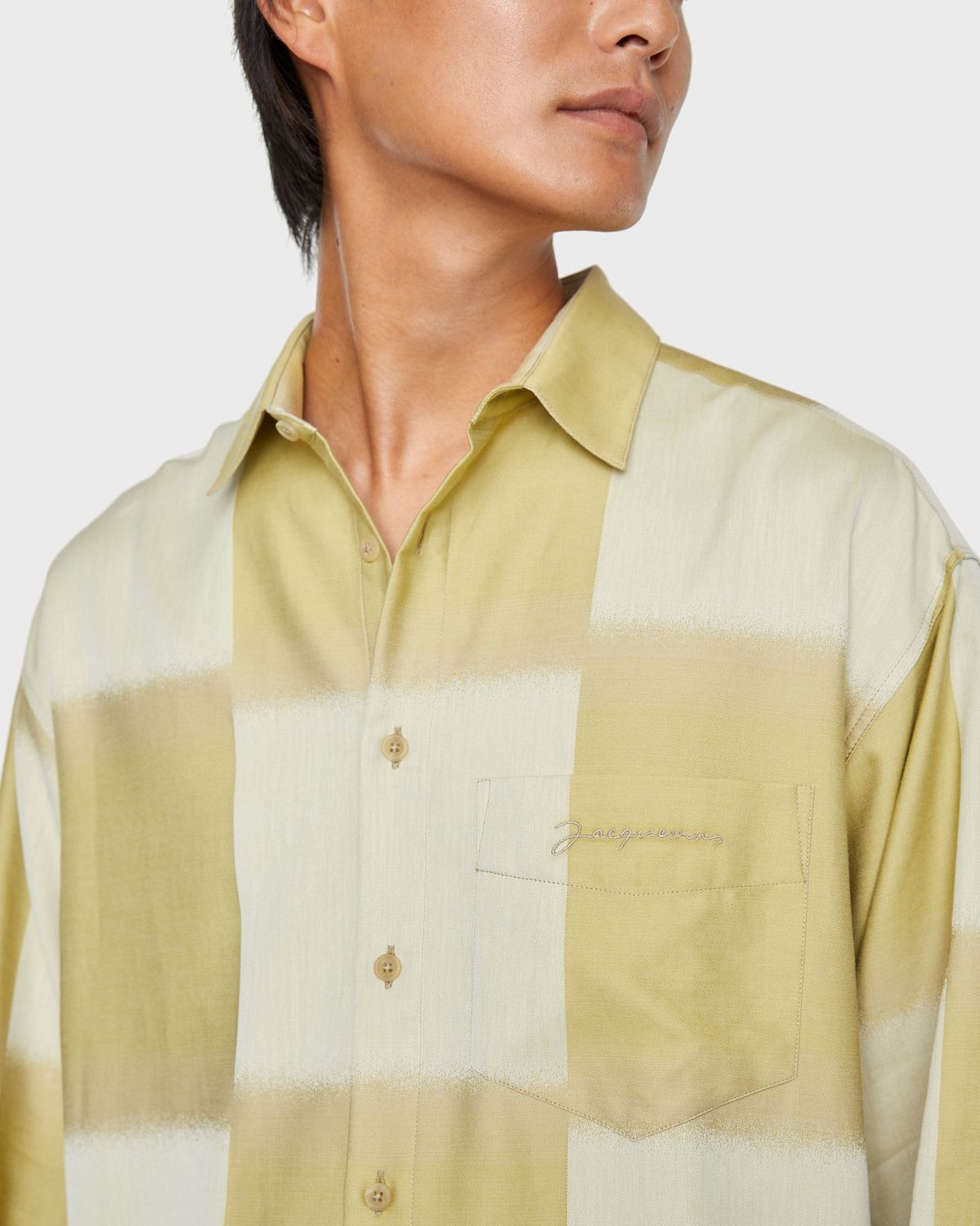 JACQUEMUS – La Chemise Simon Khaki - Shirts - Yellow - Image 5