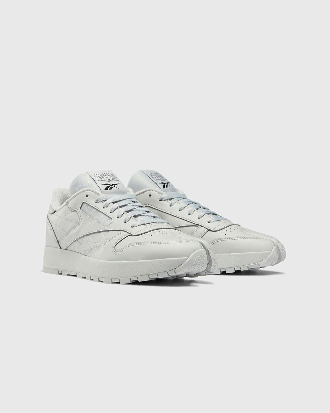 maison margiela x reebok classic leather tabi grey