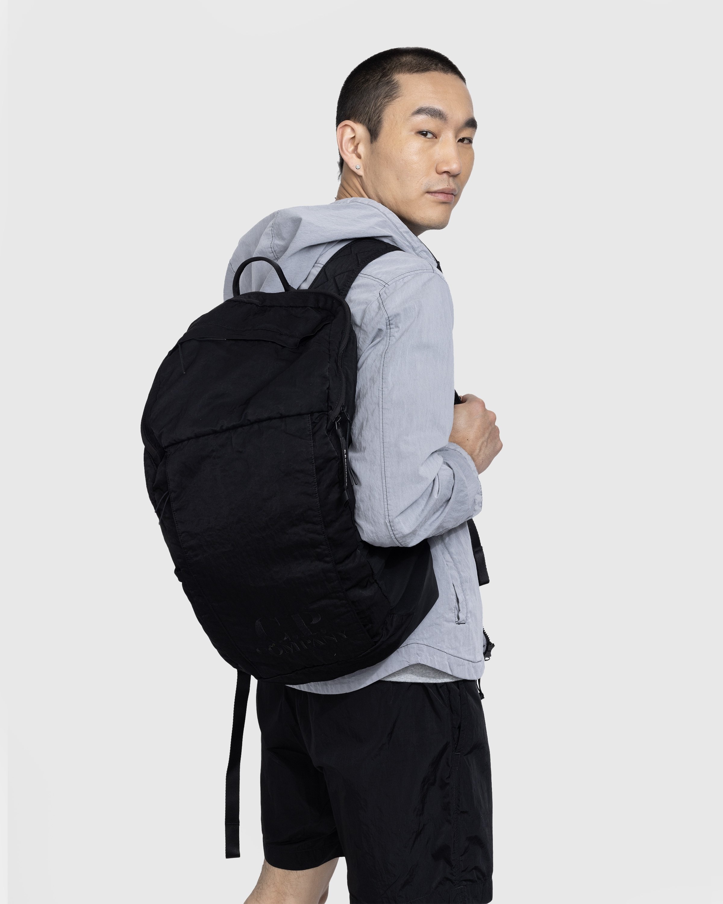 C.P. Company – Nylon B Backpack Black - Bags - Black - Image 4