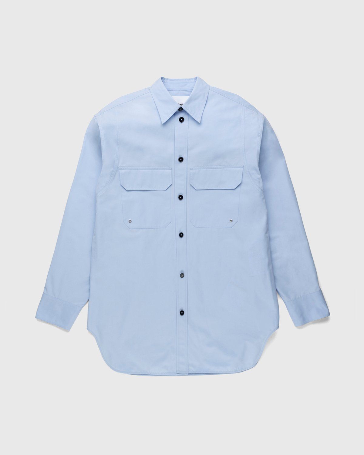 Jil Sander – Oversized Button-Down Shirt Light Pastel Blue - Longsleeve Shirts - Blue - Image 1