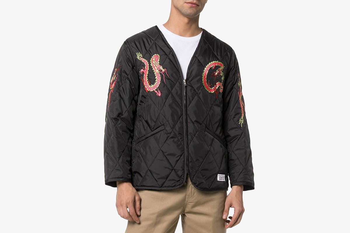 Shop Wacko Maria's Fire Dragon-Printed Pieces at Browns